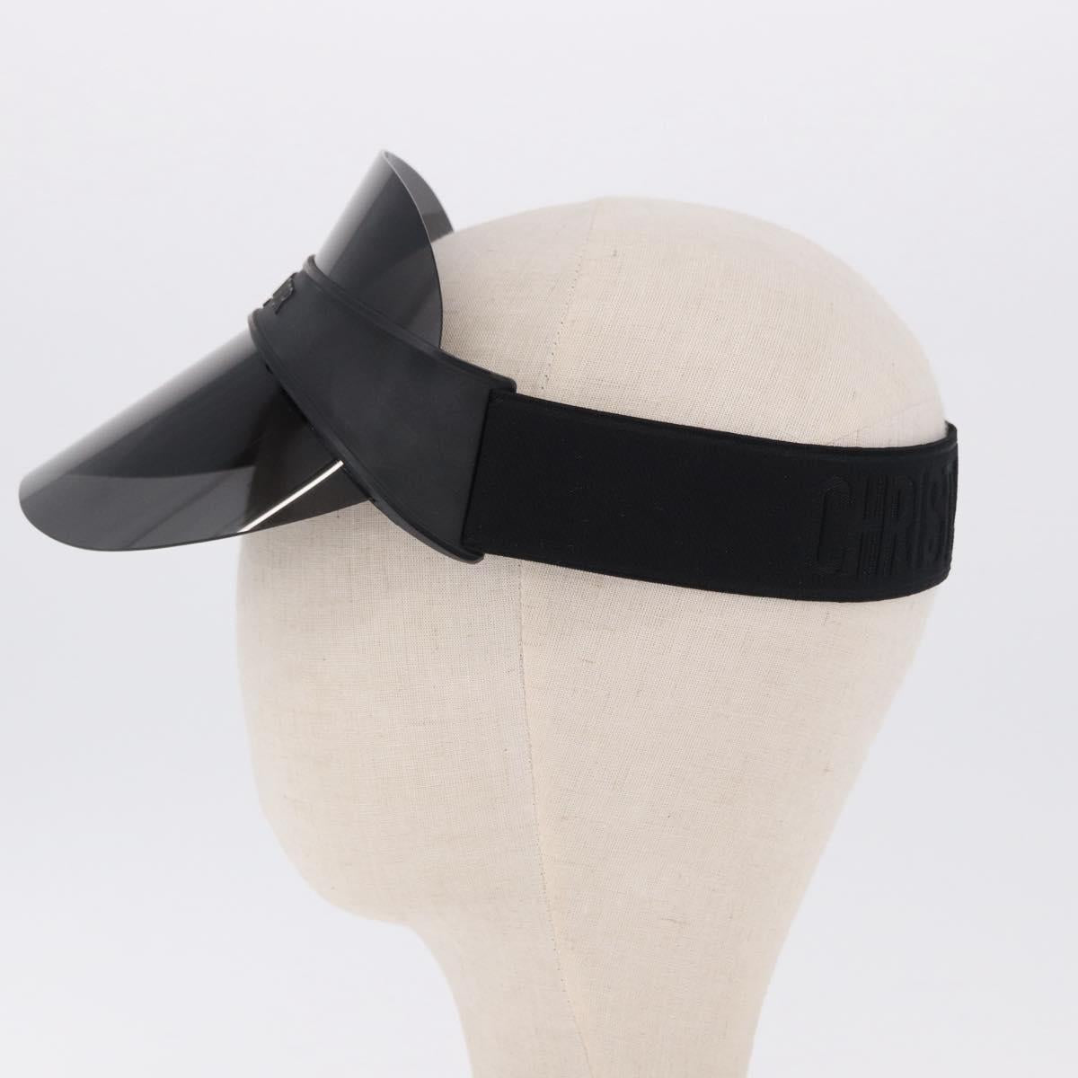Christian Dior Sun Visor plastic Black Auth BA14500M