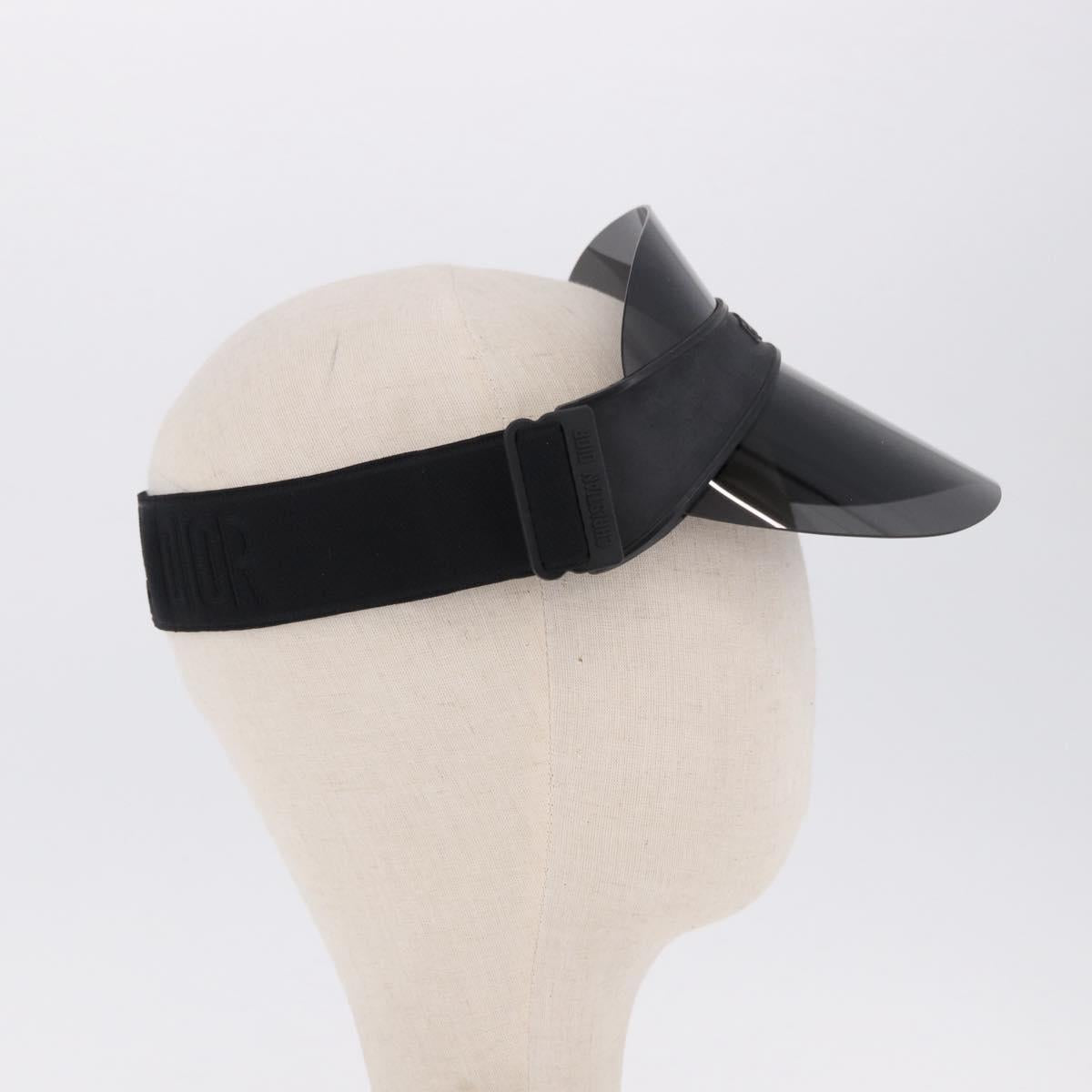 Christian Dior Sun Visor plastic Black Auth BA14500M
