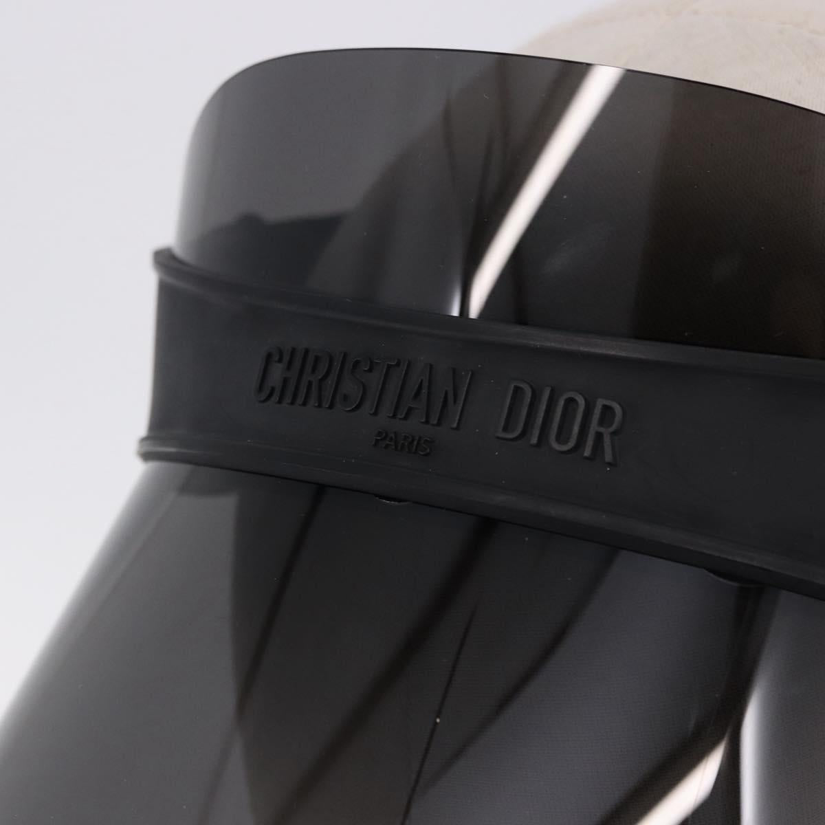 Christian Dior Sun Visor plastic Black Auth BA14500M