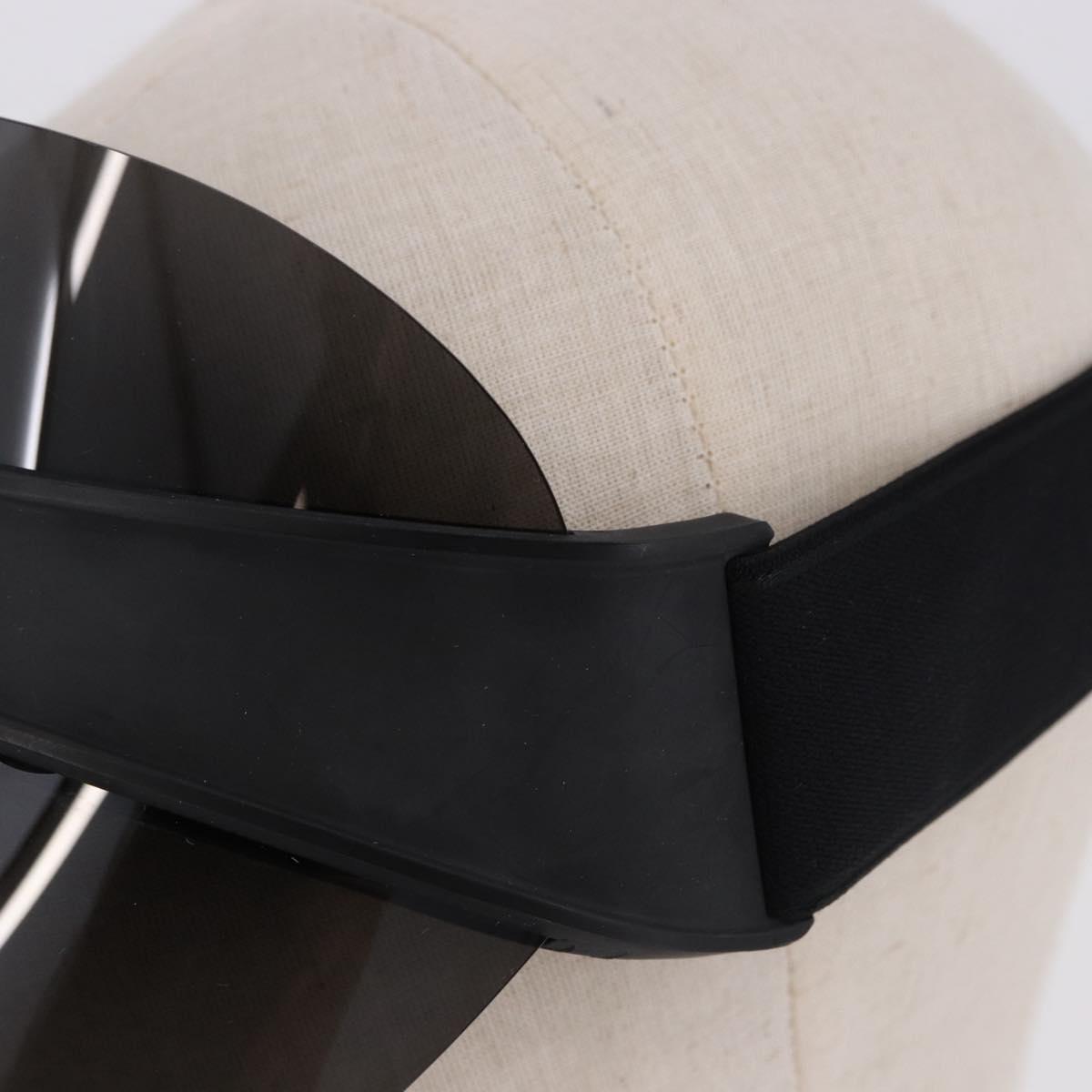 Christian Dior Sun Visor plastic Black Auth BA14500M