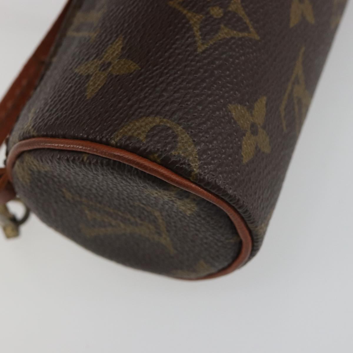 LOUIS VUITTON Monogram Papillon Pouch LV Auth BA14518