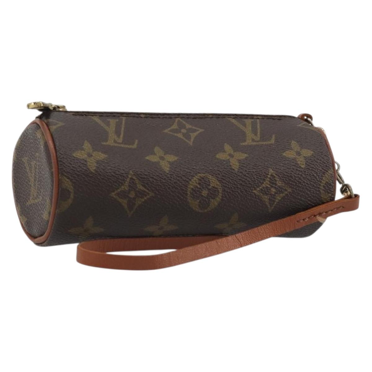 LOUIS VUITTON Monogram Papillon Pouch LV Auth BA14518