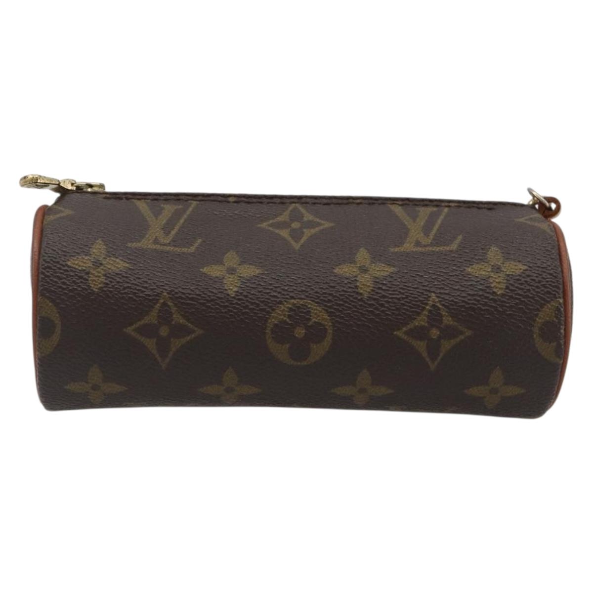 LOUIS VUITTON Monogram Papillon Pouch LV Auth BA14518