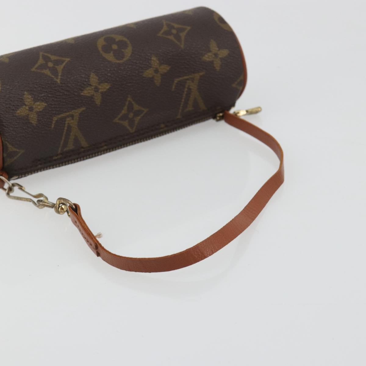 LOUIS VUITTON Monogram Papillon Pouch LV Auth BA14518