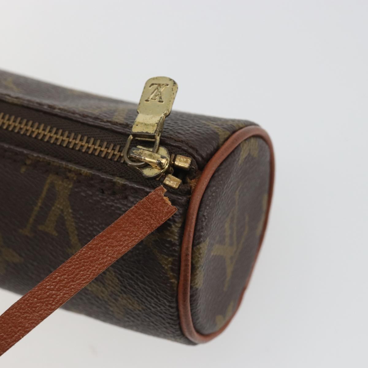 LOUIS VUITTON Monogram Papillon Pouch LV Auth BA14518