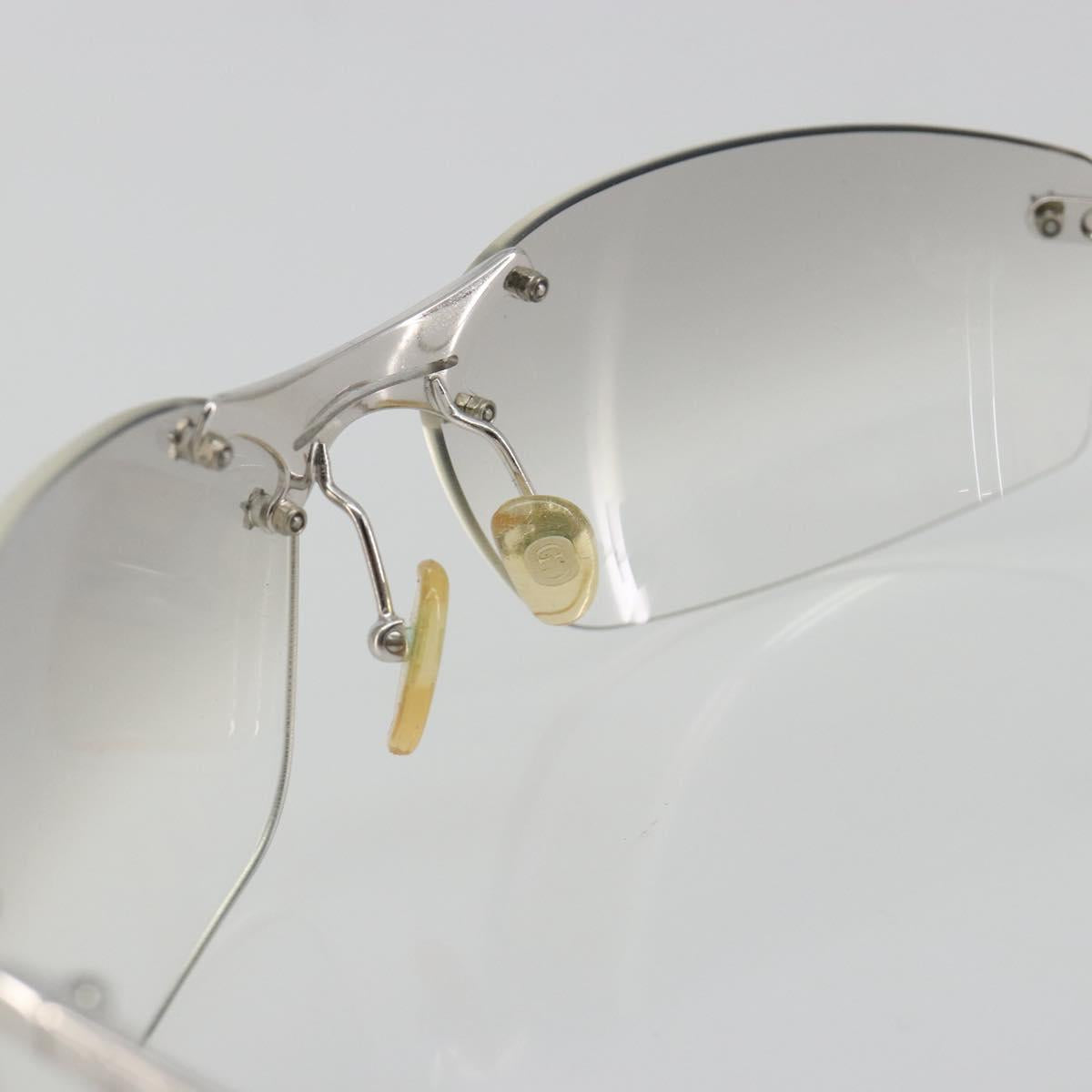 Christian Dior Rimless Sunglasses Metal Silver Auth BA14523V