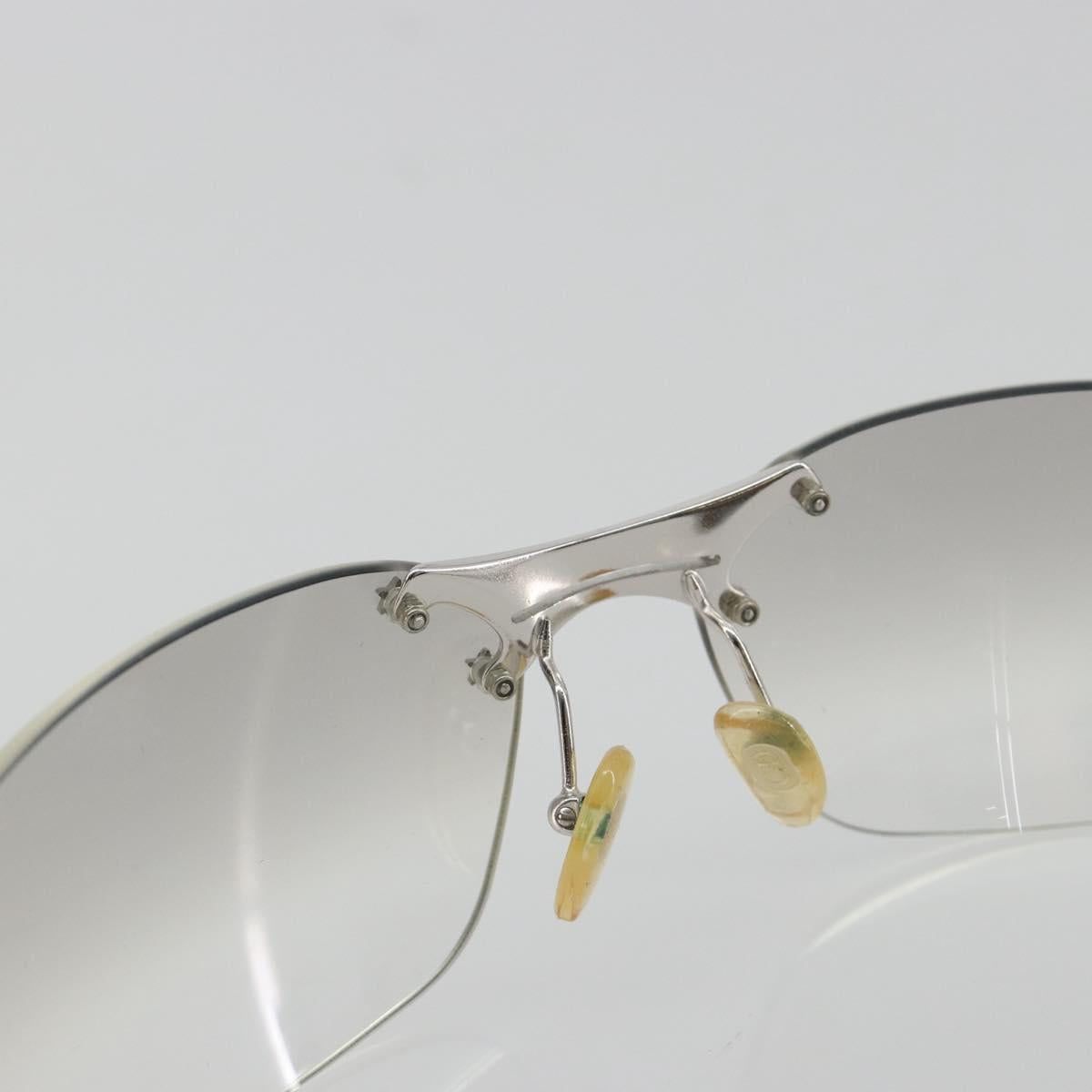 Christian Dior Rimless Sunglasses Metal Silver Auth BA14523V