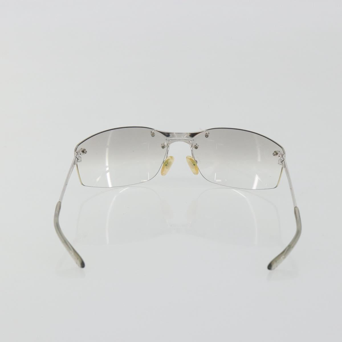 Christian Dior Rimless Sunglasses Metal Silver Auth BA14523V
