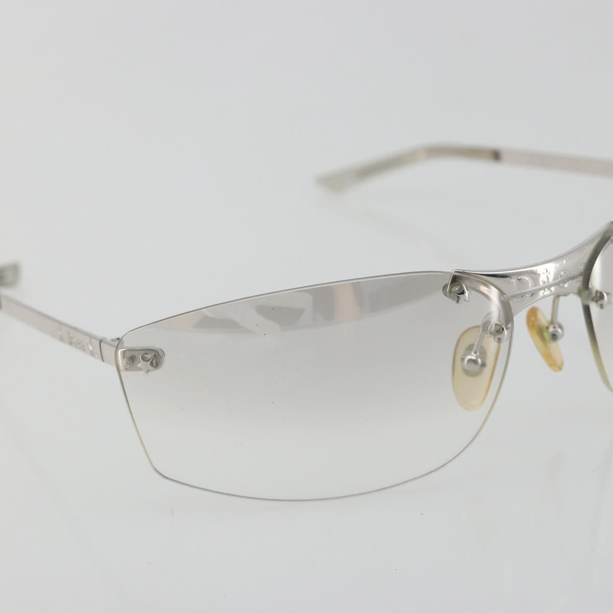 Christian Dior Rimless Sunglasses Metal Silver Auth BA14523V