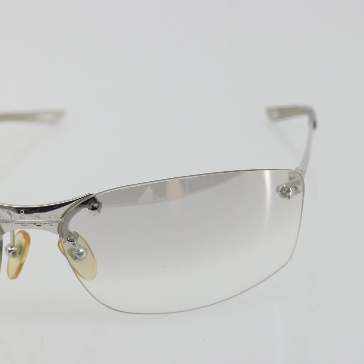 Christian Dior Rimless Sunglasses Metal Silver Auth BA14523V
