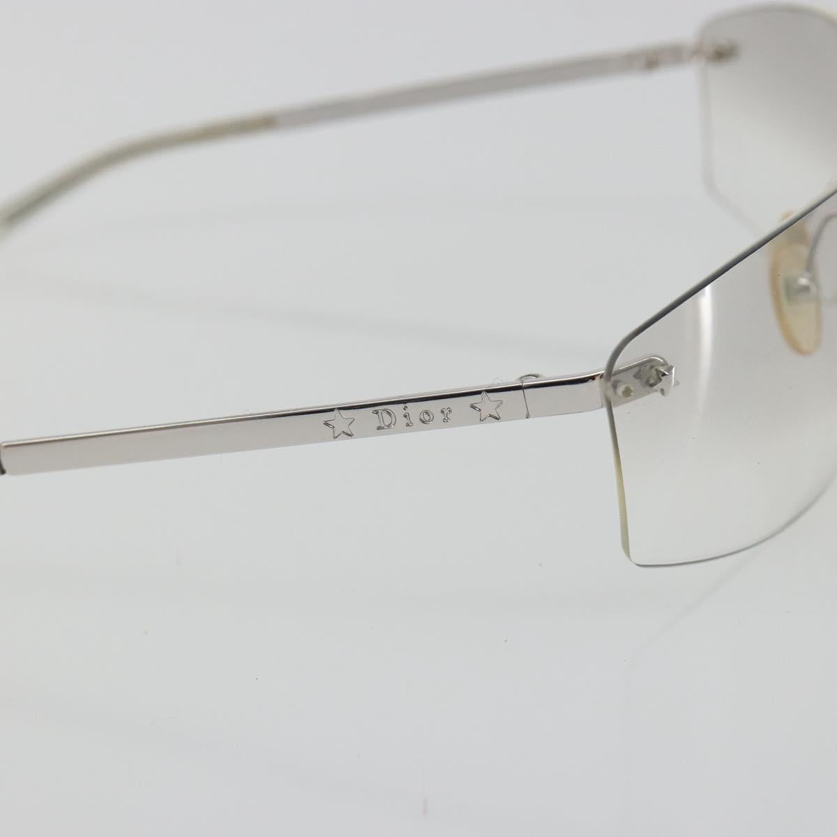 Christian Dior Rimless Sunglasses Metal Silver Auth BA14523V