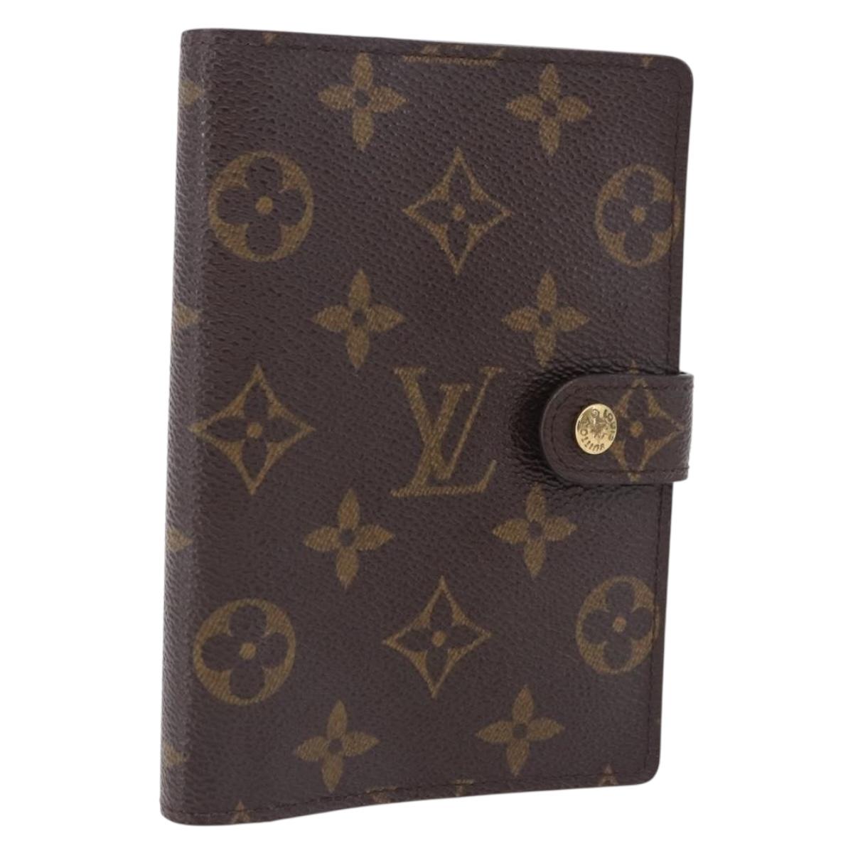 LOUIS VUITTON Monogram Agenda PM Day Planner Cover R20005 LV Auth BA14533