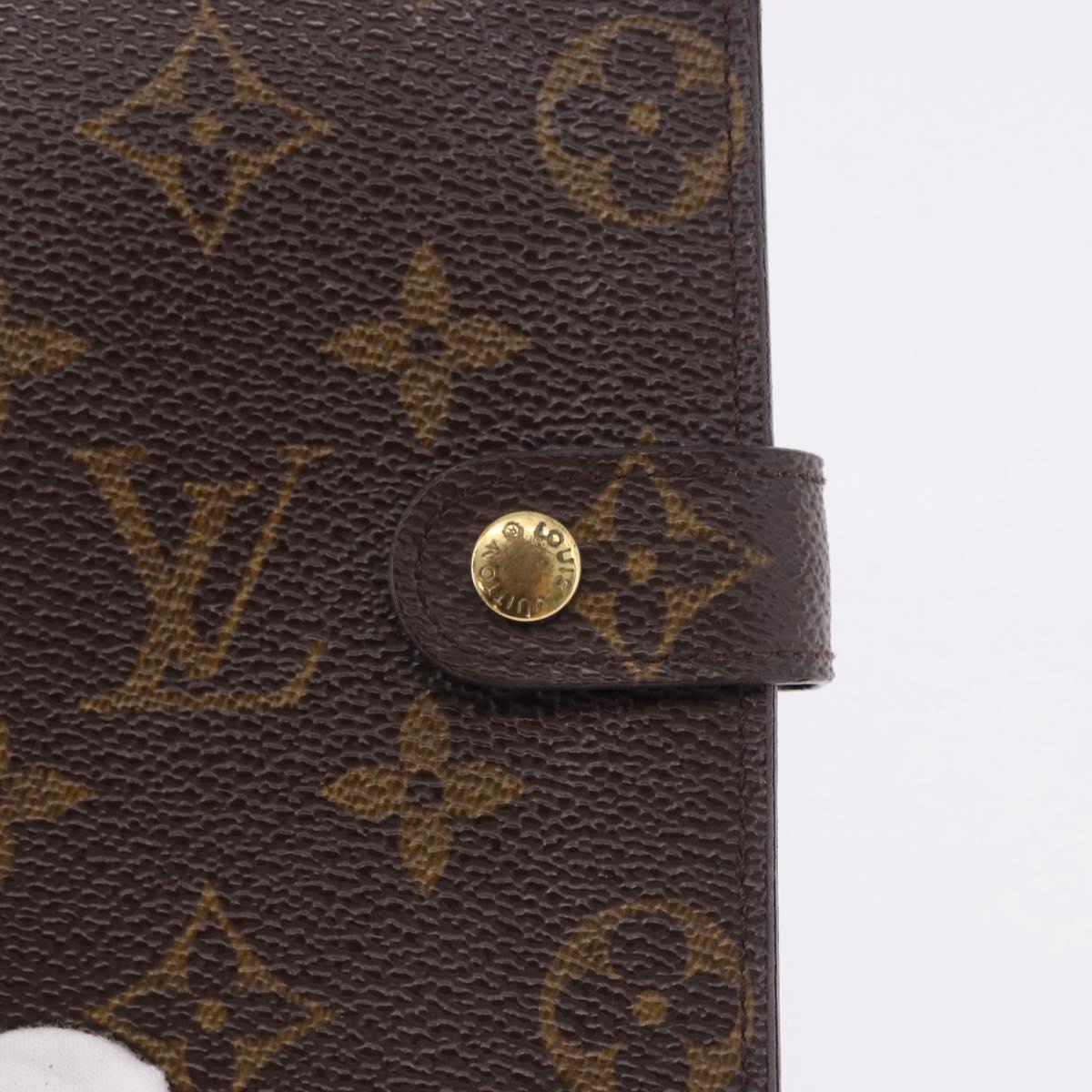 LOUIS VUITTON Monogram Agenda PM Day Planner Cover R20005 LV Auth BA14533