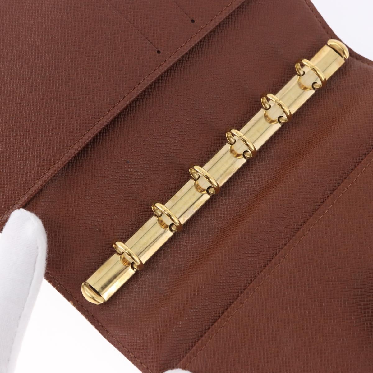 LOUIS VUITTON Monogram Agenda PM Day Planner Cover R20005 LV Auth BA14533
