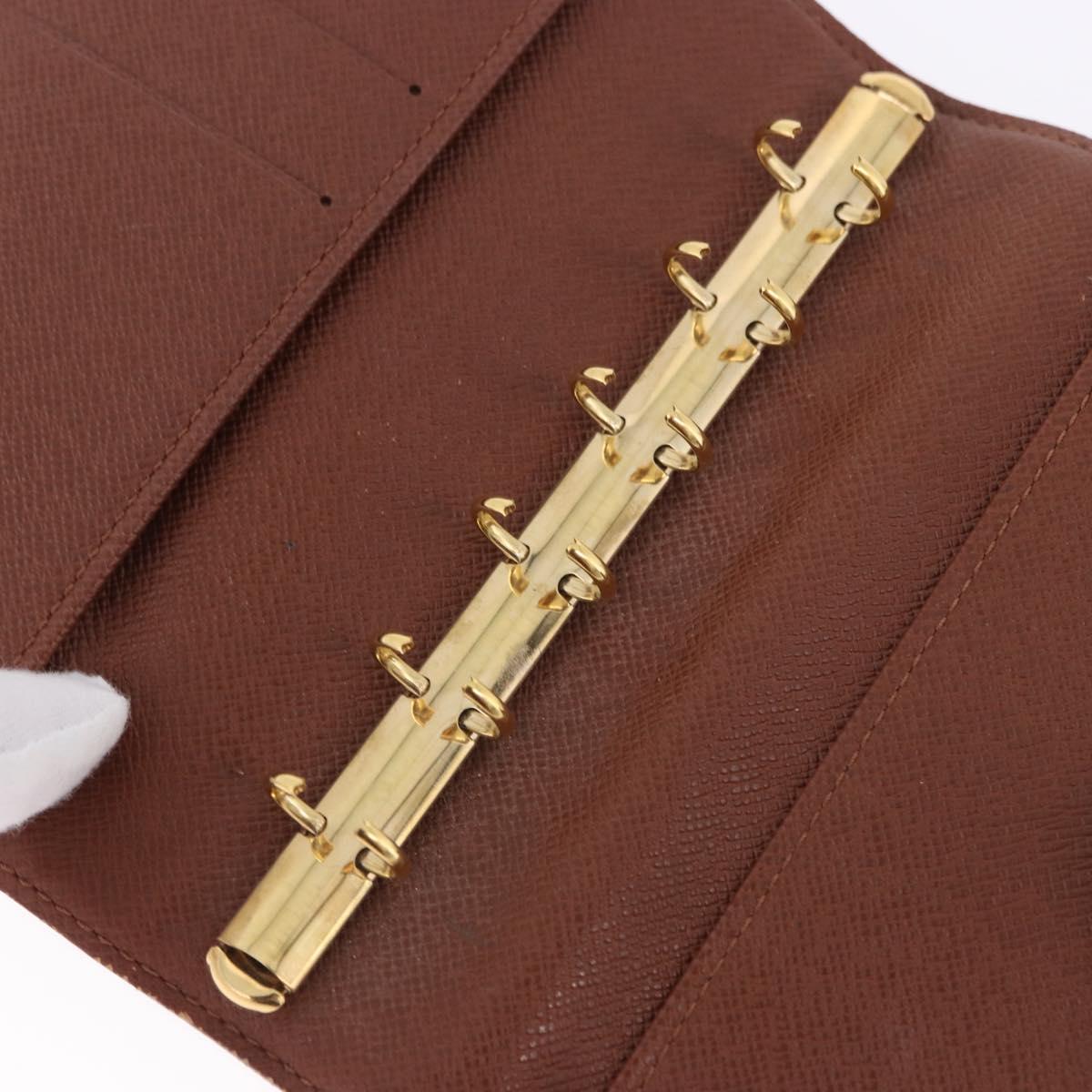 LOUIS VUITTON Monogram Agenda PM Day Planner Cover R20005 LV Auth BA14533
