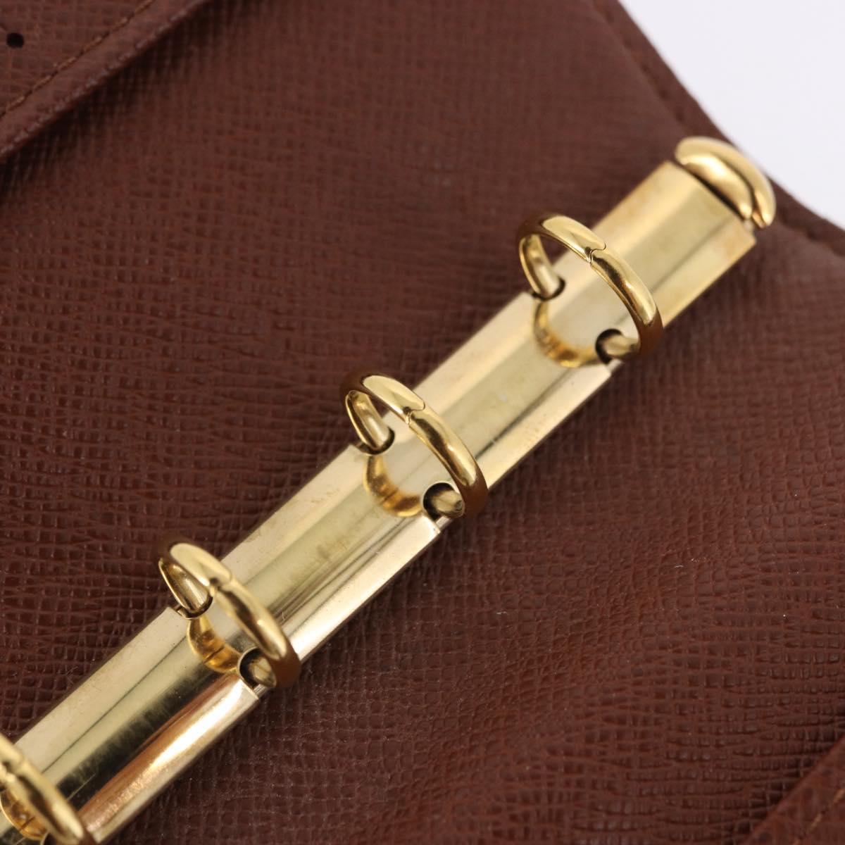 LOUIS VUITTON Monogram Agenda PM Day Planner Cover R20005 LV Auth BA14533