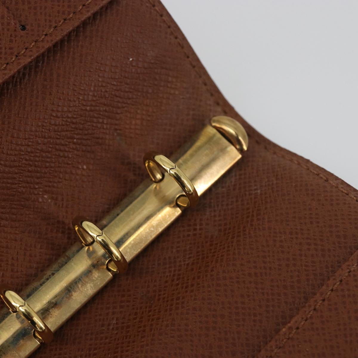 LOUIS VUITTON Monogram Agenda PM Day Planner Cover R20005 LV Auth BA14537