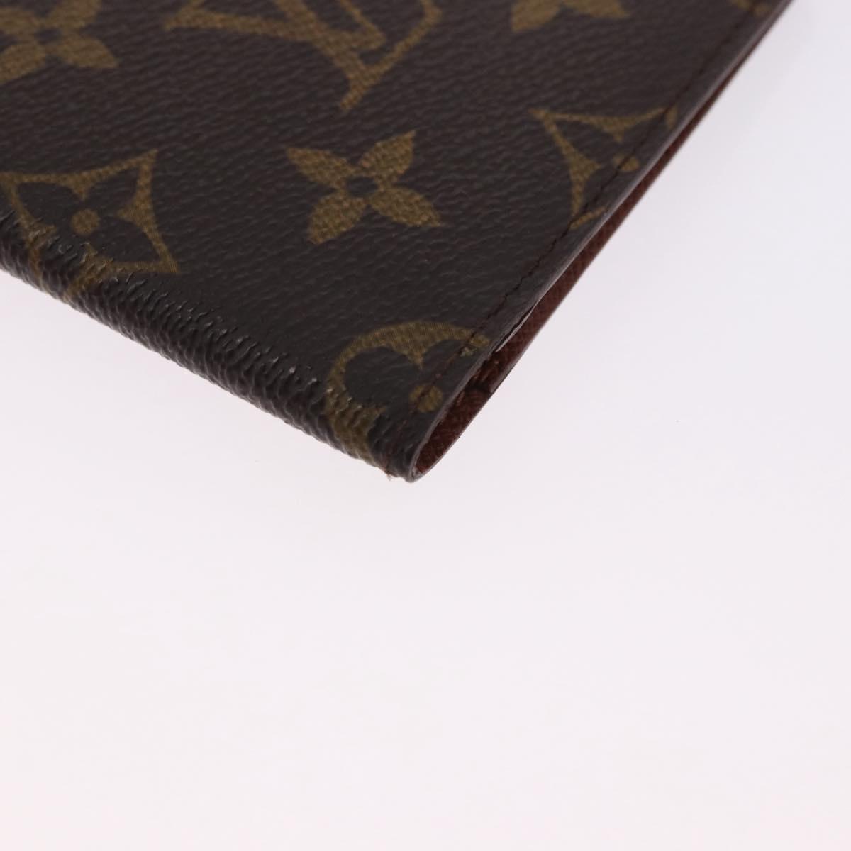 LOUIS VUITTON Monogram Agenda Poche Note Cover R20503 LV Auth BA14538