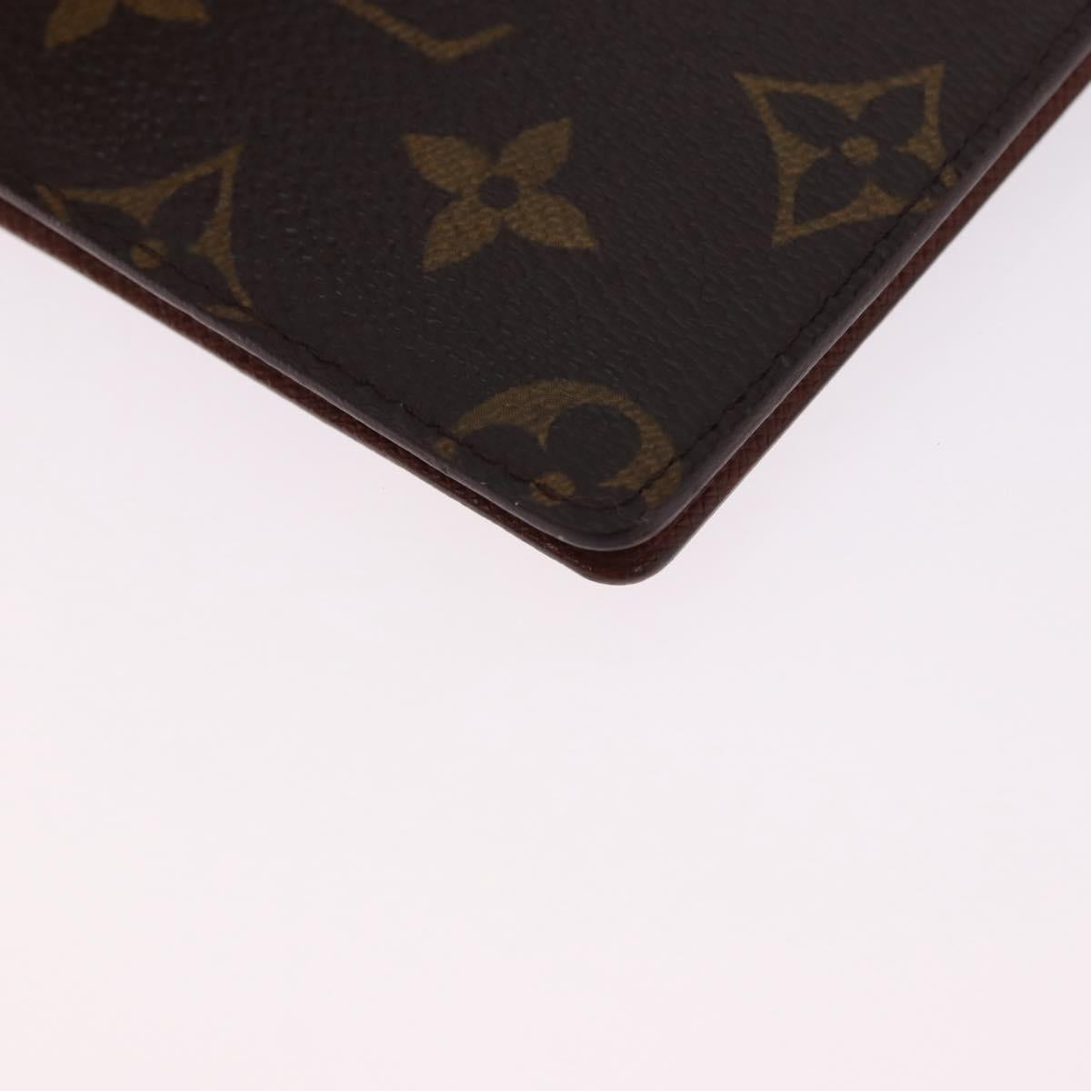 LOUIS VUITTON Monogram Agenda Poche Note Cover R20503 LV Auth BA14538