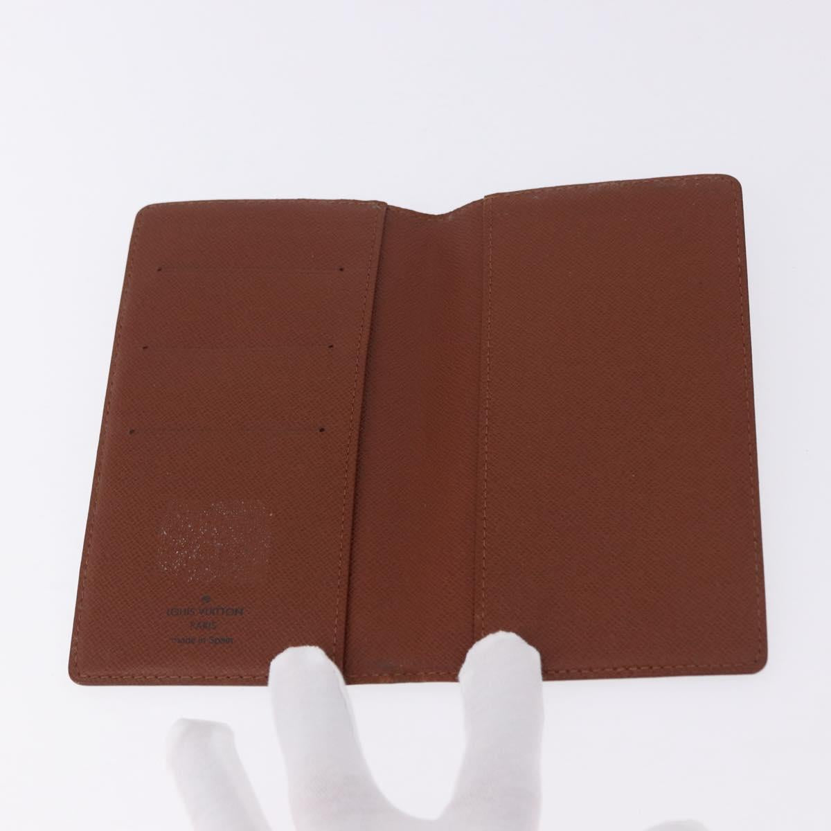 LOUIS VUITTON Monogram Agenda Poche Note Cover R20503 LV Auth BA14538