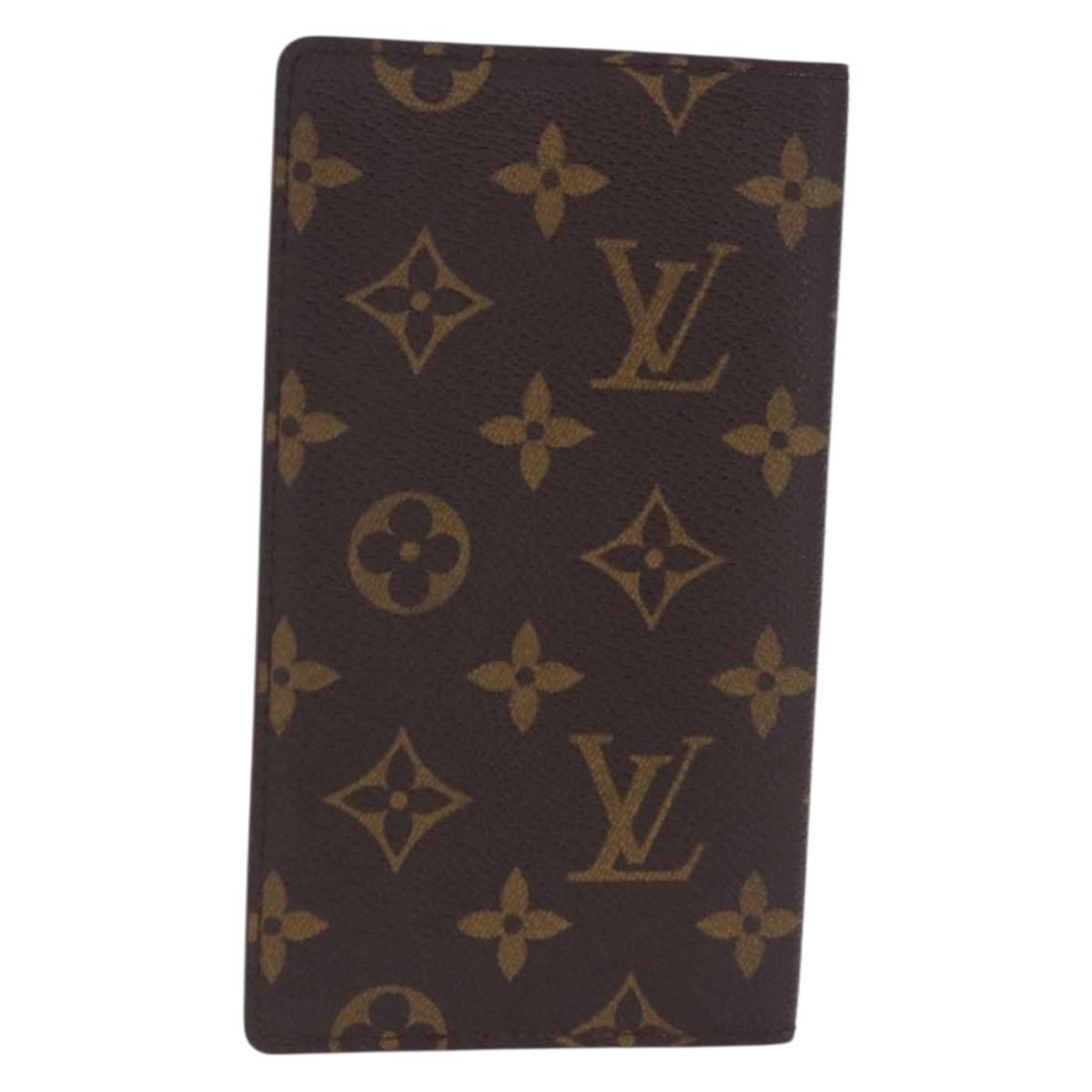 LOUIS VUITTON Monogram Agenda Poche Note Cover R20503 LV Auth BA14538