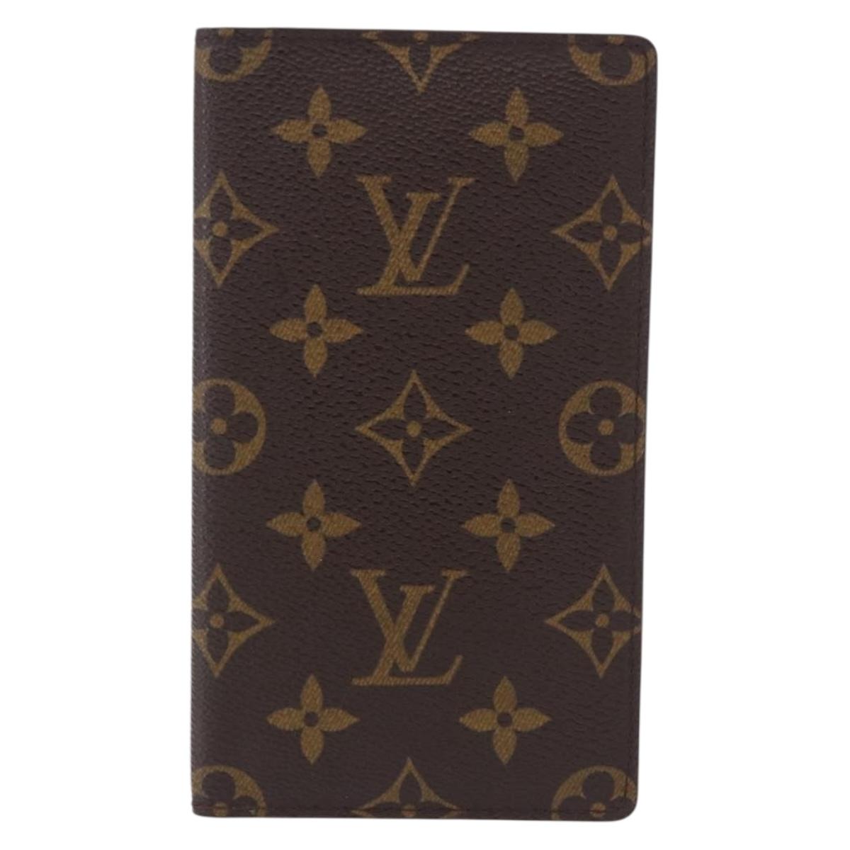 LOUIS VUITTON Monogram Agenda Poche Note Cover R20503 LV Auth BA14538