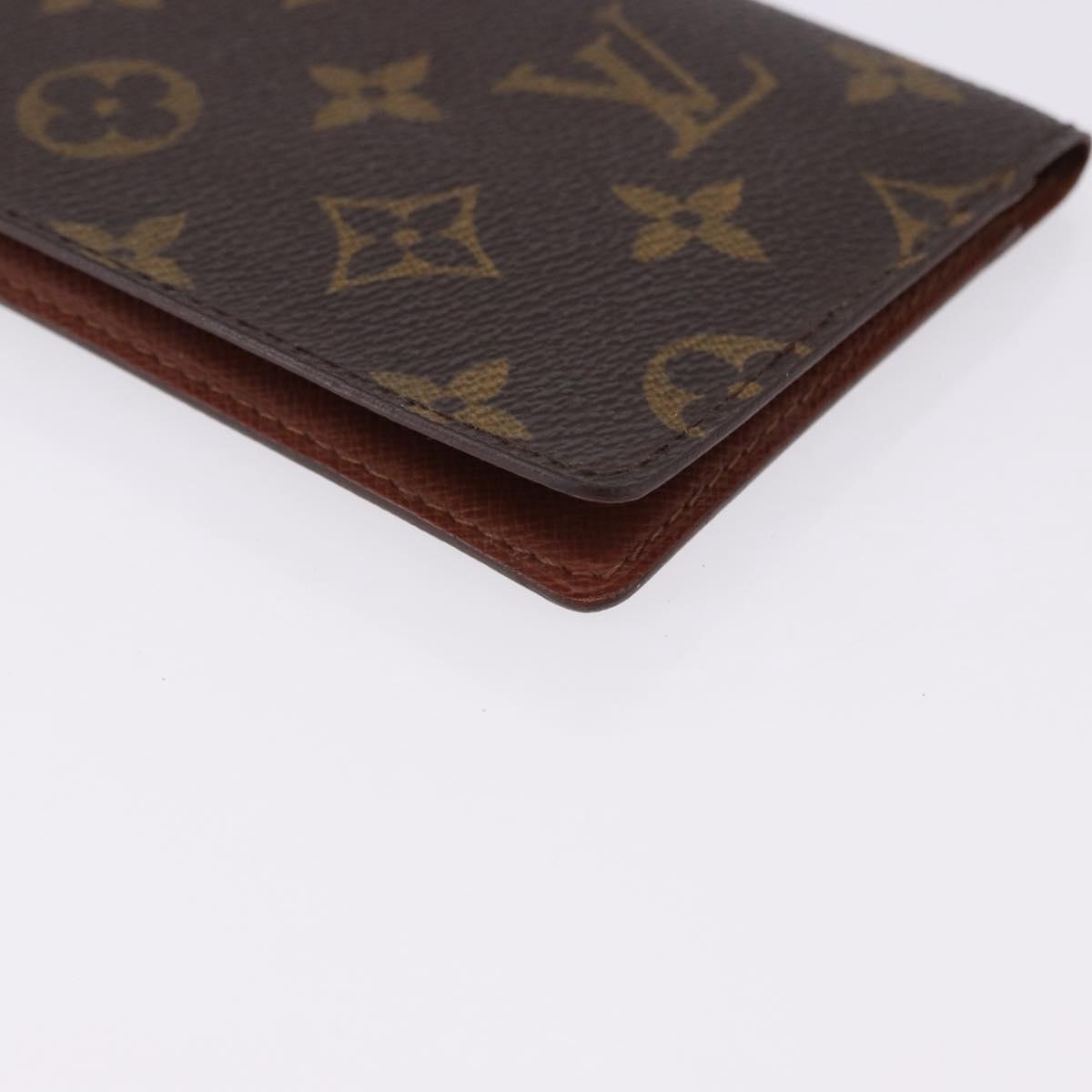 LOUIS VUITTON Monogram Agenda Poche Note Cover R20503 LV Auth BA14538