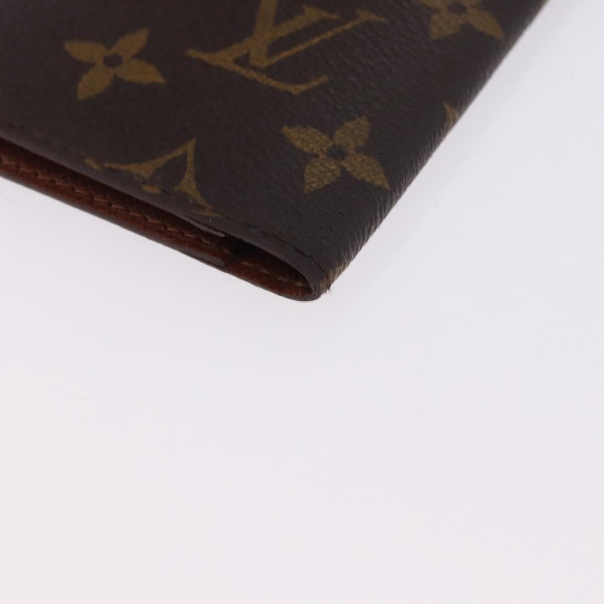 LOUIS VUITTON Monogram Agenda Poche Note Cover R20503 LV Auth BA14538