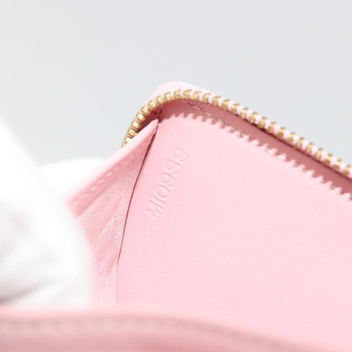 LOUIS VUITTON Monogram Vernis Bloom Coin Purse Marshmallow Pink LV Auth BA14539