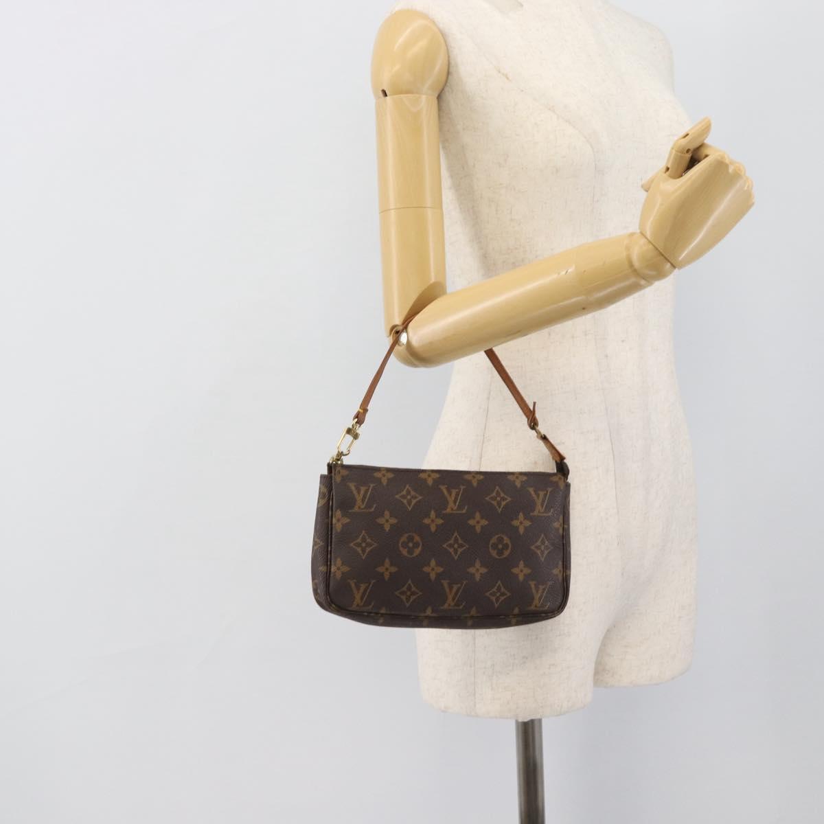 LOUIS VUITTON Monogram Pochette Accessoires Pouch M51980 LV Auth BA14545