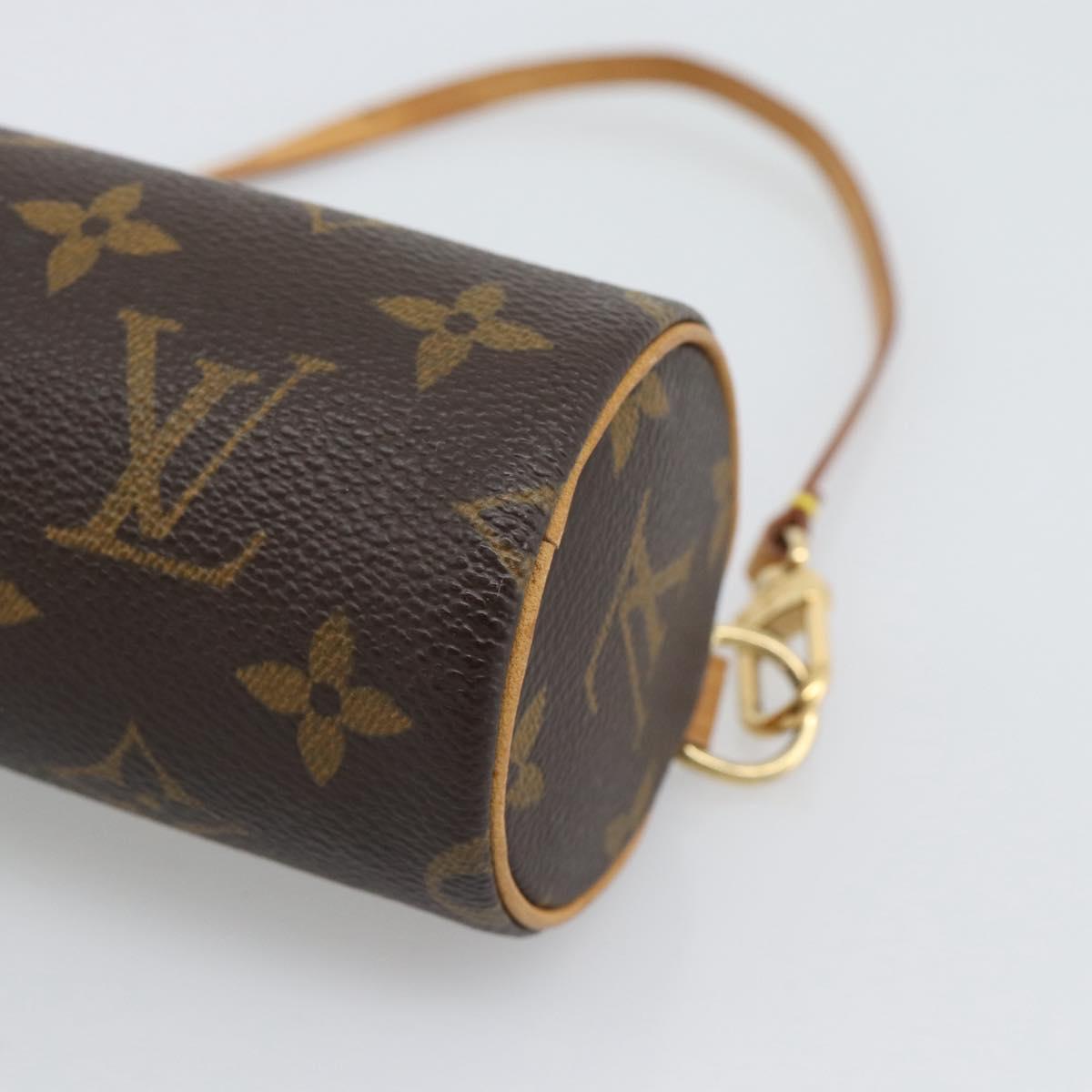LOUIS VUITTON Monogram Papillon Pouch LV Auth BA14546