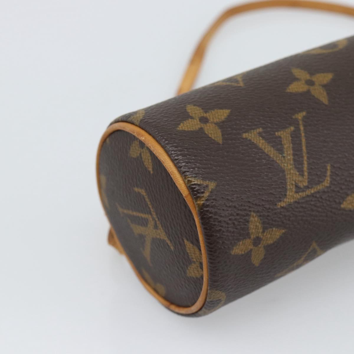 LOUIS VUITTON Monogram Papillon Pouch LV Auth BA14546