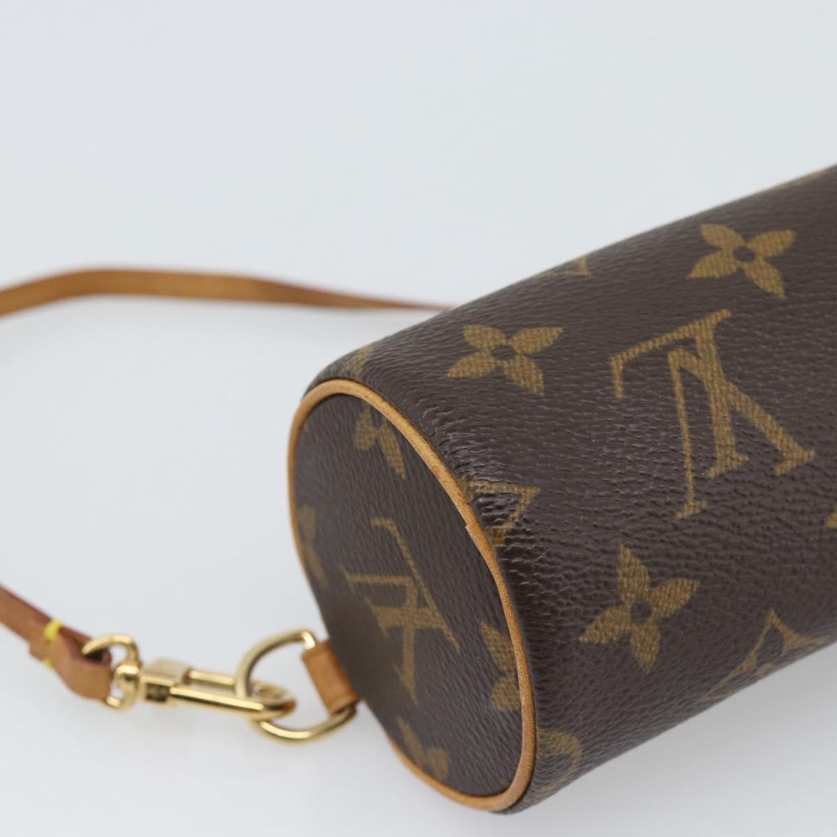 LOUIS VUITTON Monogram Papillon Pouch LV Auth BA14546