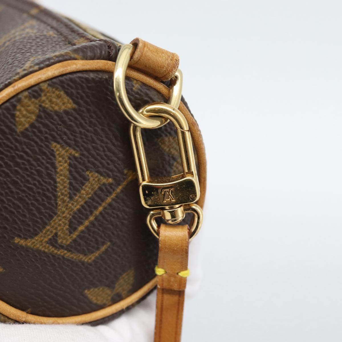 LOUIS VUITTON Monogram Papillon Pouch LV Auth BA14546