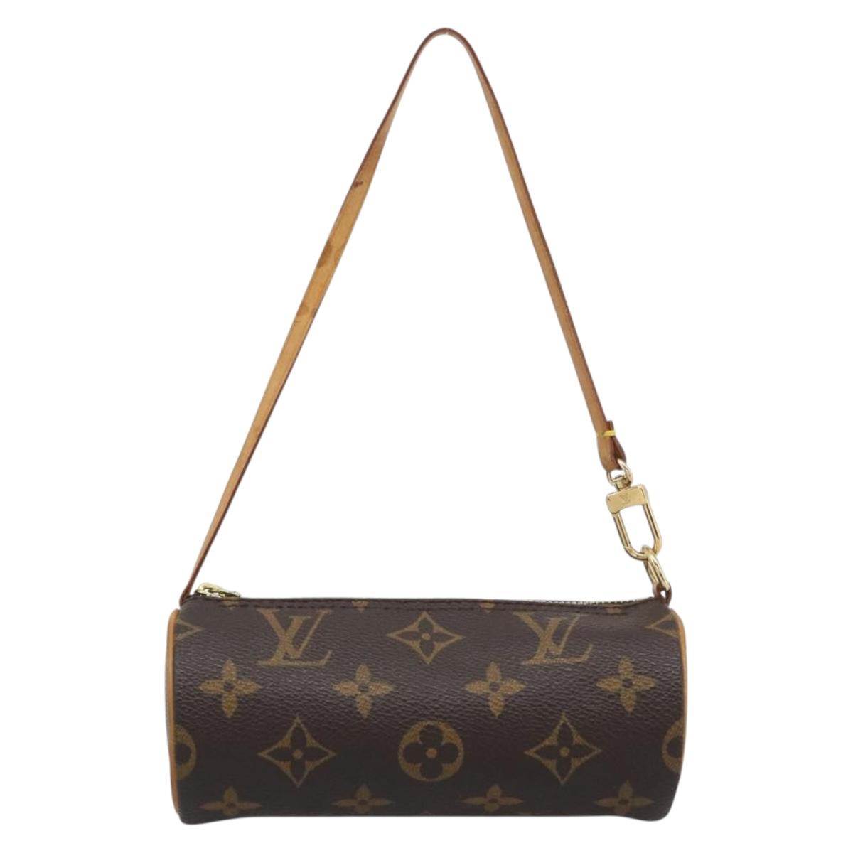LOUIS VUITTON Monogram Papillon Pouch LV Auth BA14546
