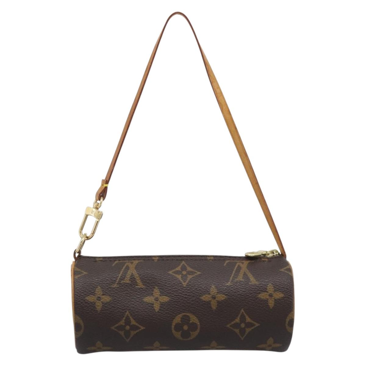 LOUIS VUITTON Monogram Papillon Pouch LV Auth BA14546