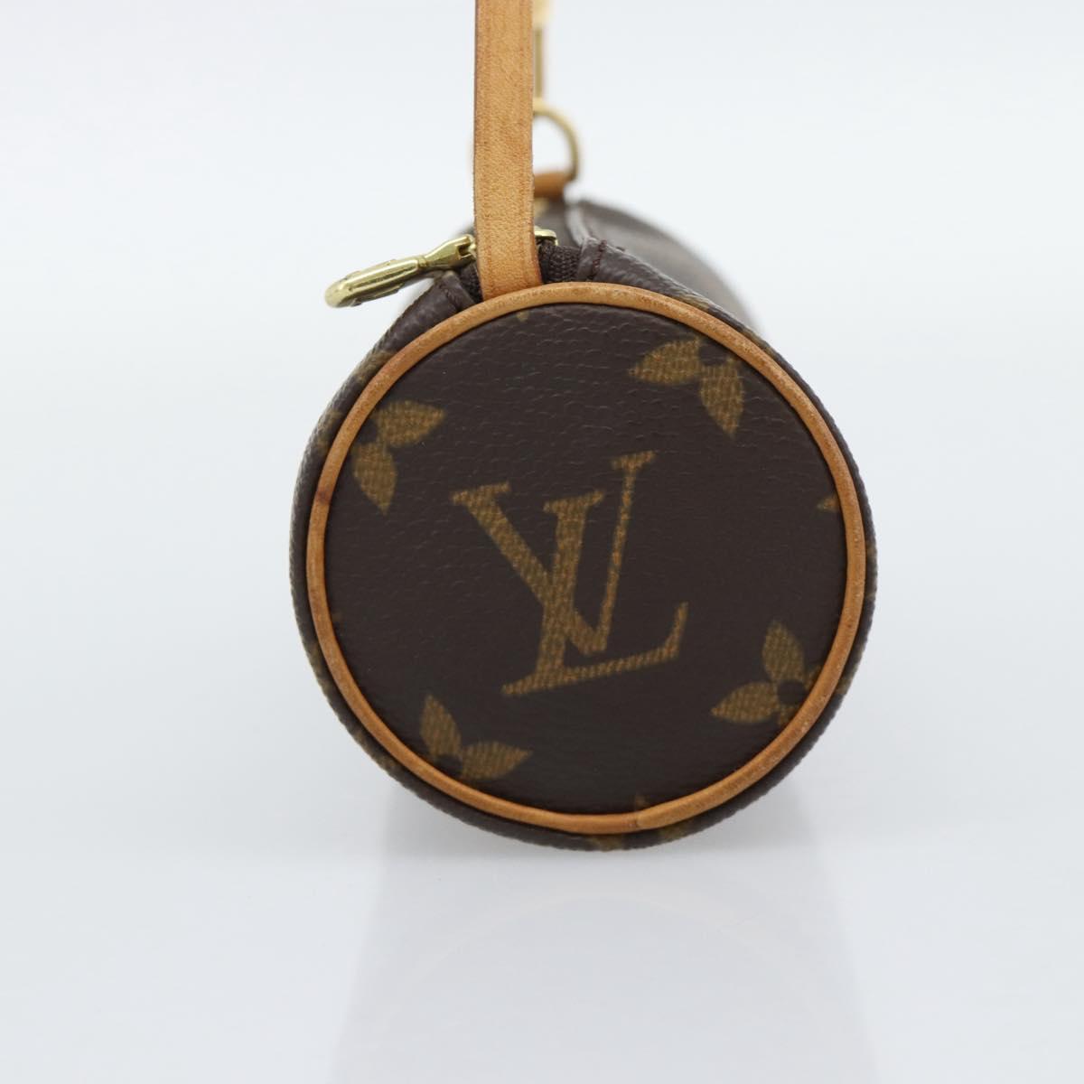 LOUIS VUITTON Monogram Papillon Pouch LV Auth BA14546
