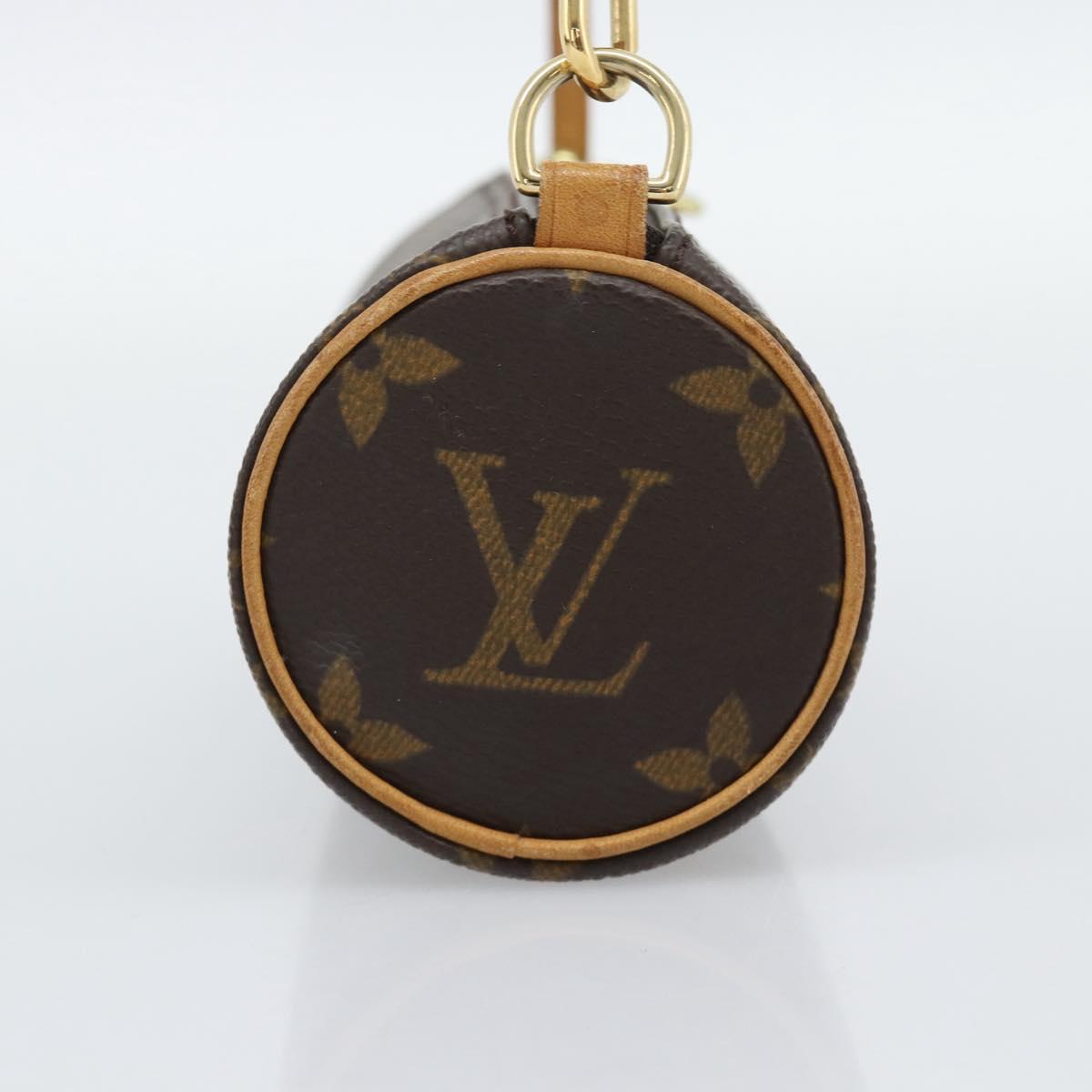 LOUIS VUITTON Monogram Papillon Pouch LV Auth BA14546