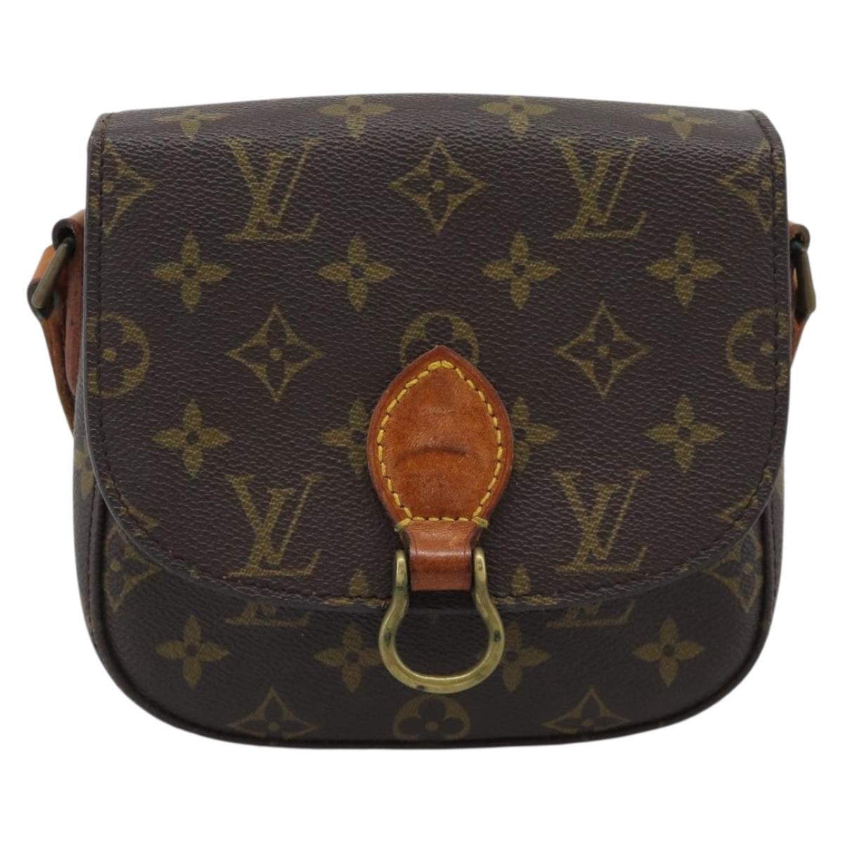 LOUIS VUITTON Monogram Saint Cloud PM Shoulder Bag M51244 LV Auth BA14548