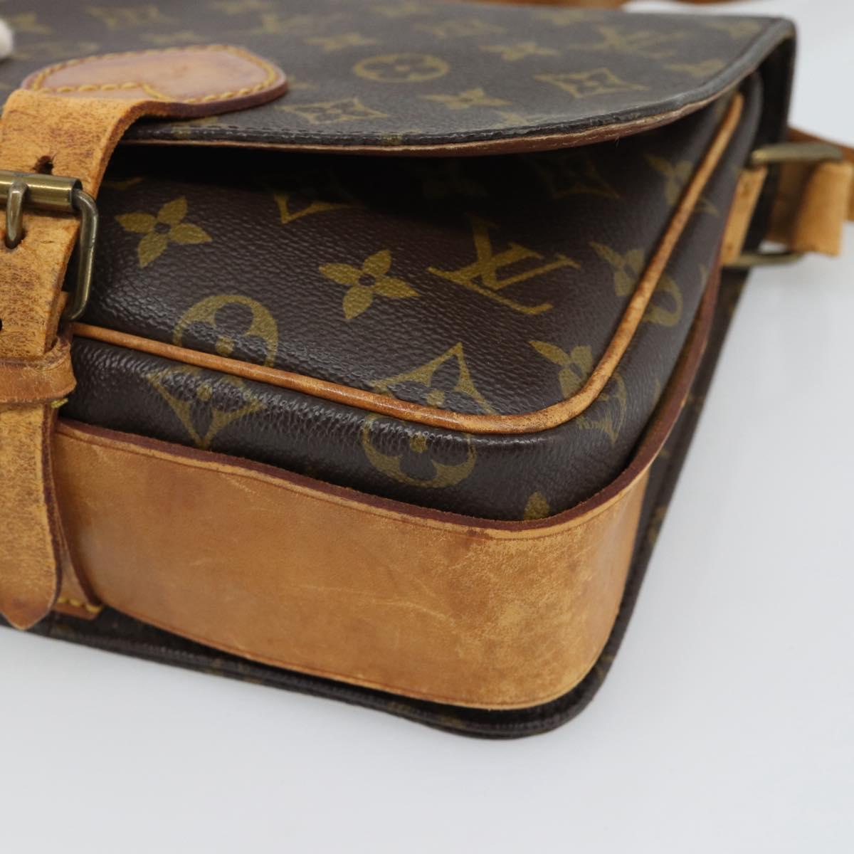 LOUIS VUITTON Monogram Cartouchiere MM Shoulder Bag M51253 LV Auth BA14550
