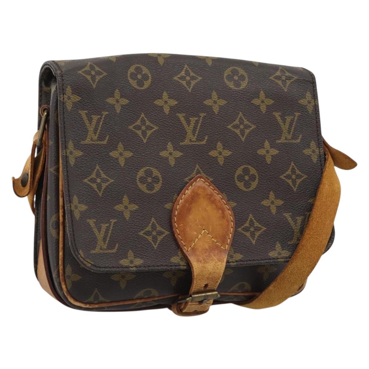 LOUIS VUITTON Monogram Cartouchiere MM Shoulder Bag M51253 LV Auth BA14550