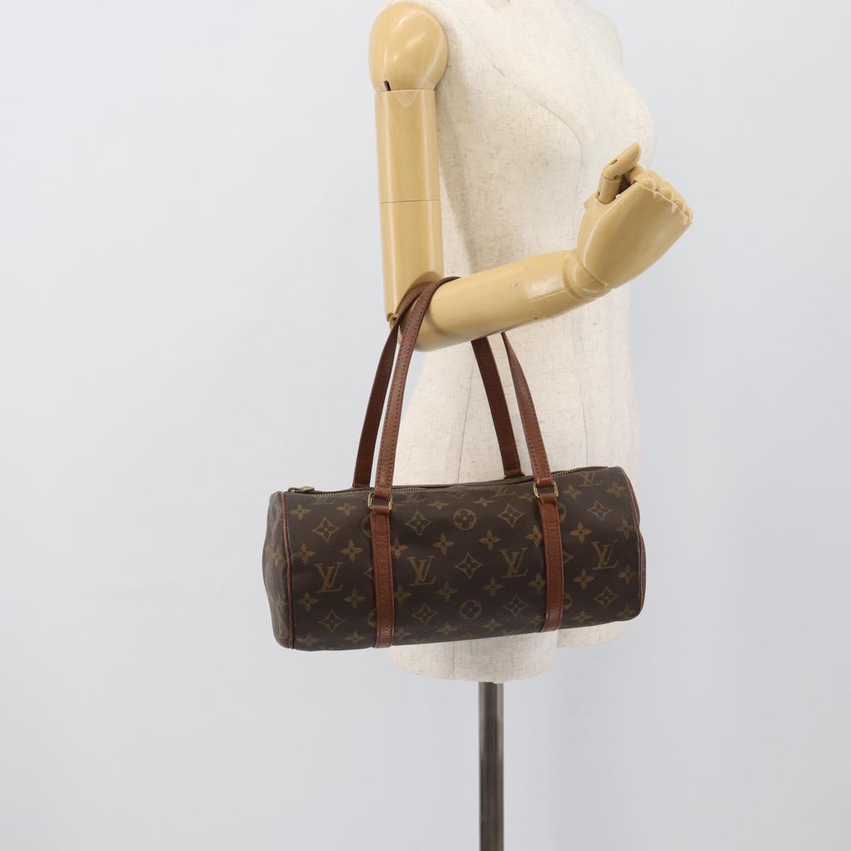 LOUIS VUITTON Monogram Papillon 30 Hand Bag M51365 LV Auth BA14553