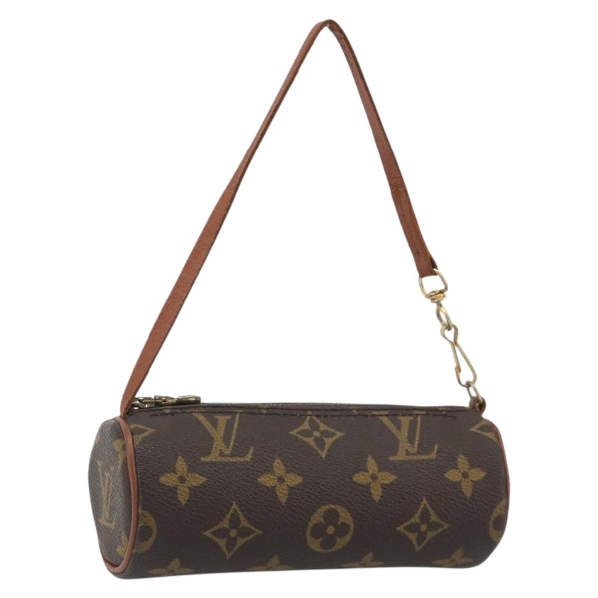 LOUIS VUITTON Monogram Papillon Pouch LV Auth BA14554