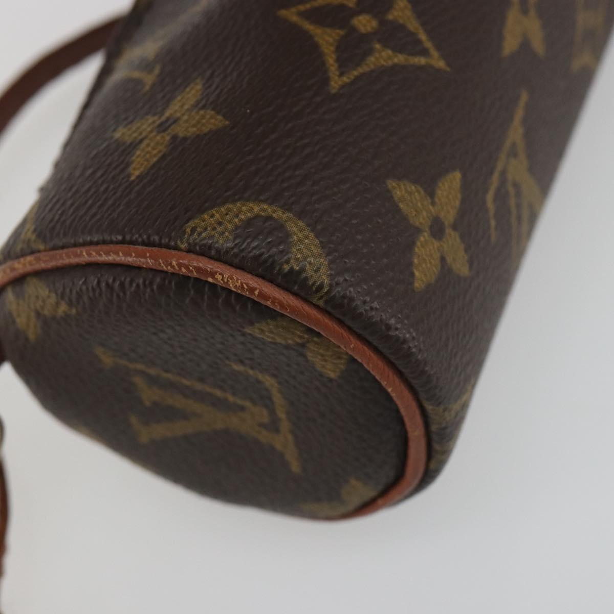 LOUIS VUITTON Monogram Papillon Pouch LV Auth BA14554