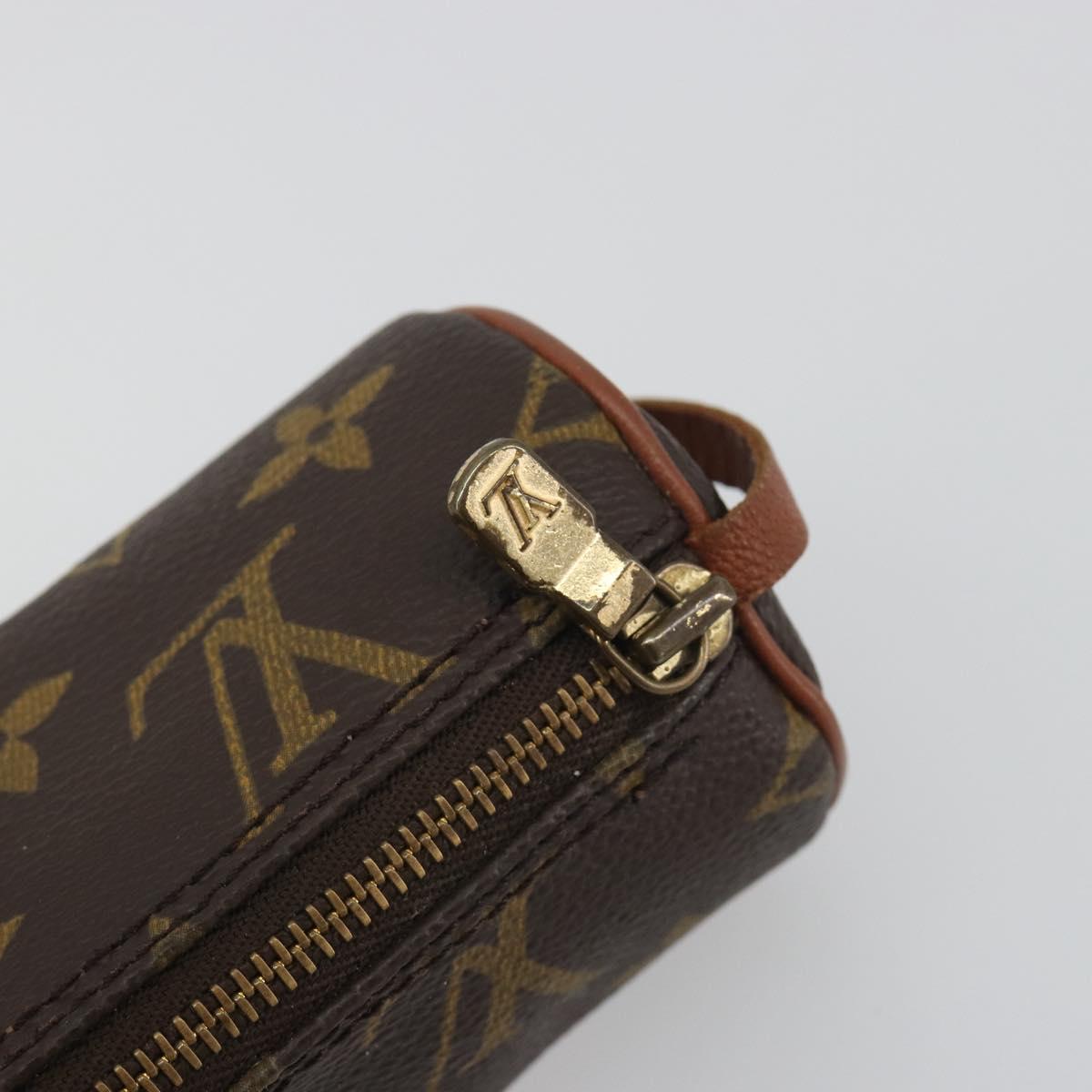 LOUIS VUITTON Monogram Papillon Pouch LV Auth BA14554