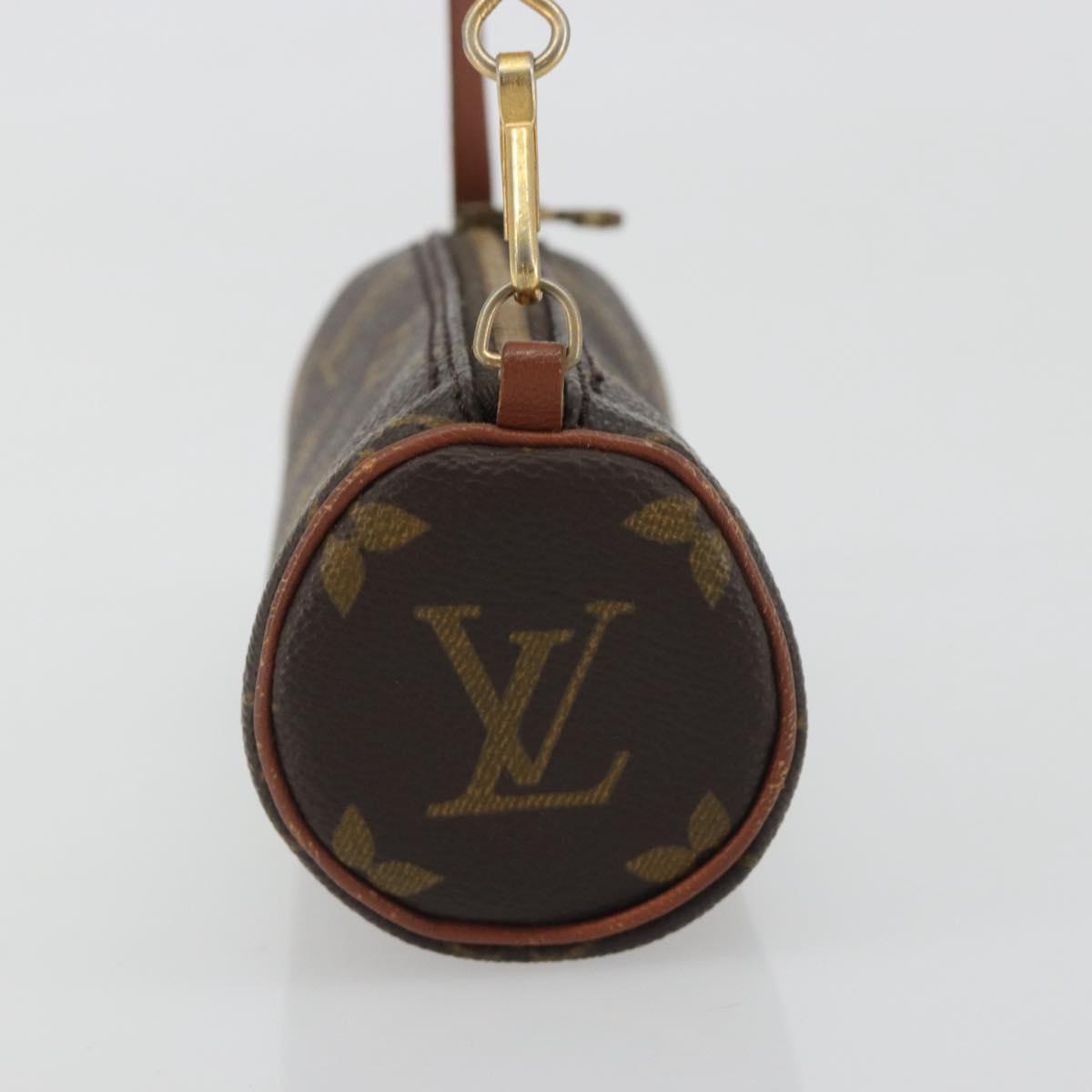 LOUIS VUITTON Monogram Papillon Pouch LV Auth BA14554