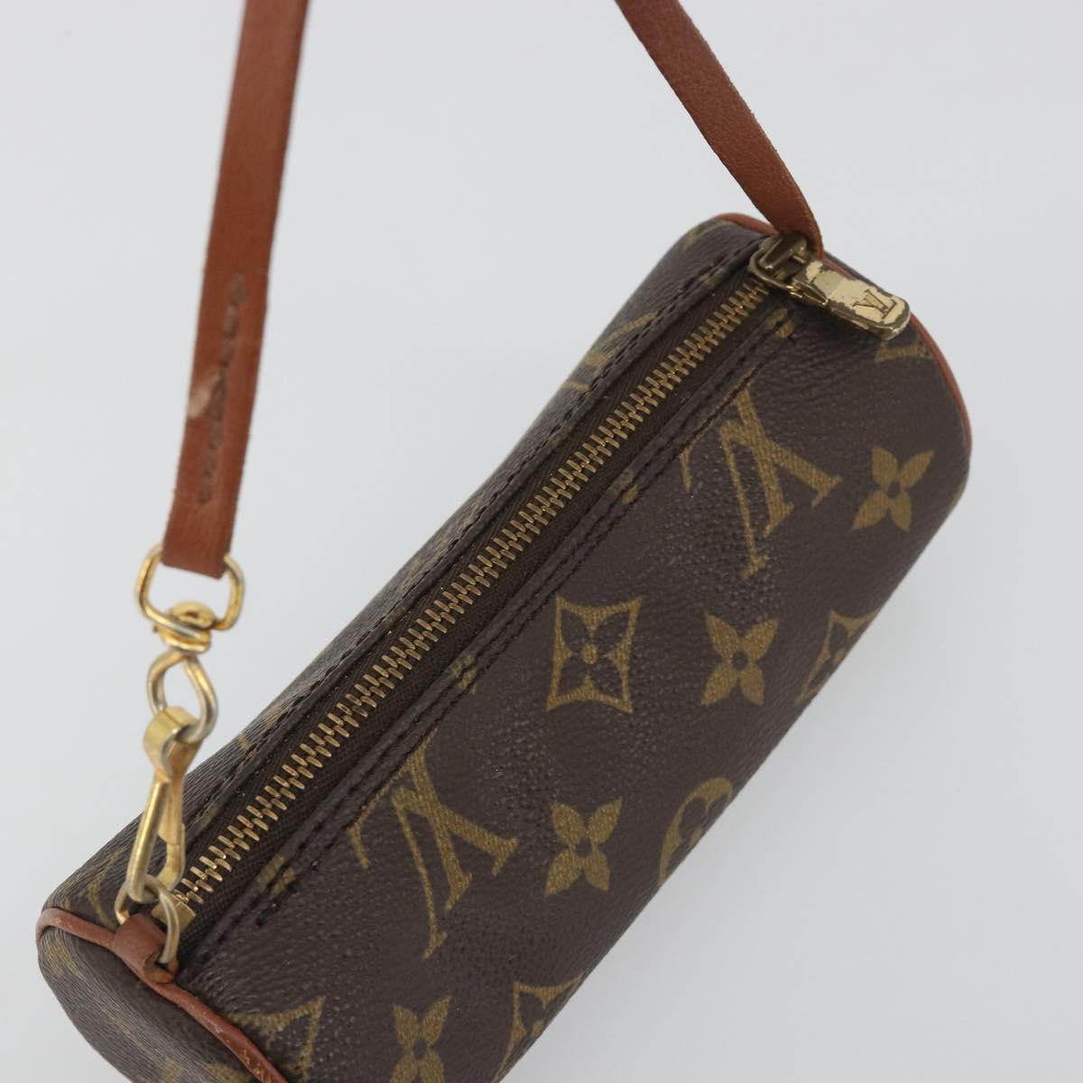 LOUIS VUITTON Monogram Papillon Pouch LV Auth BA14554