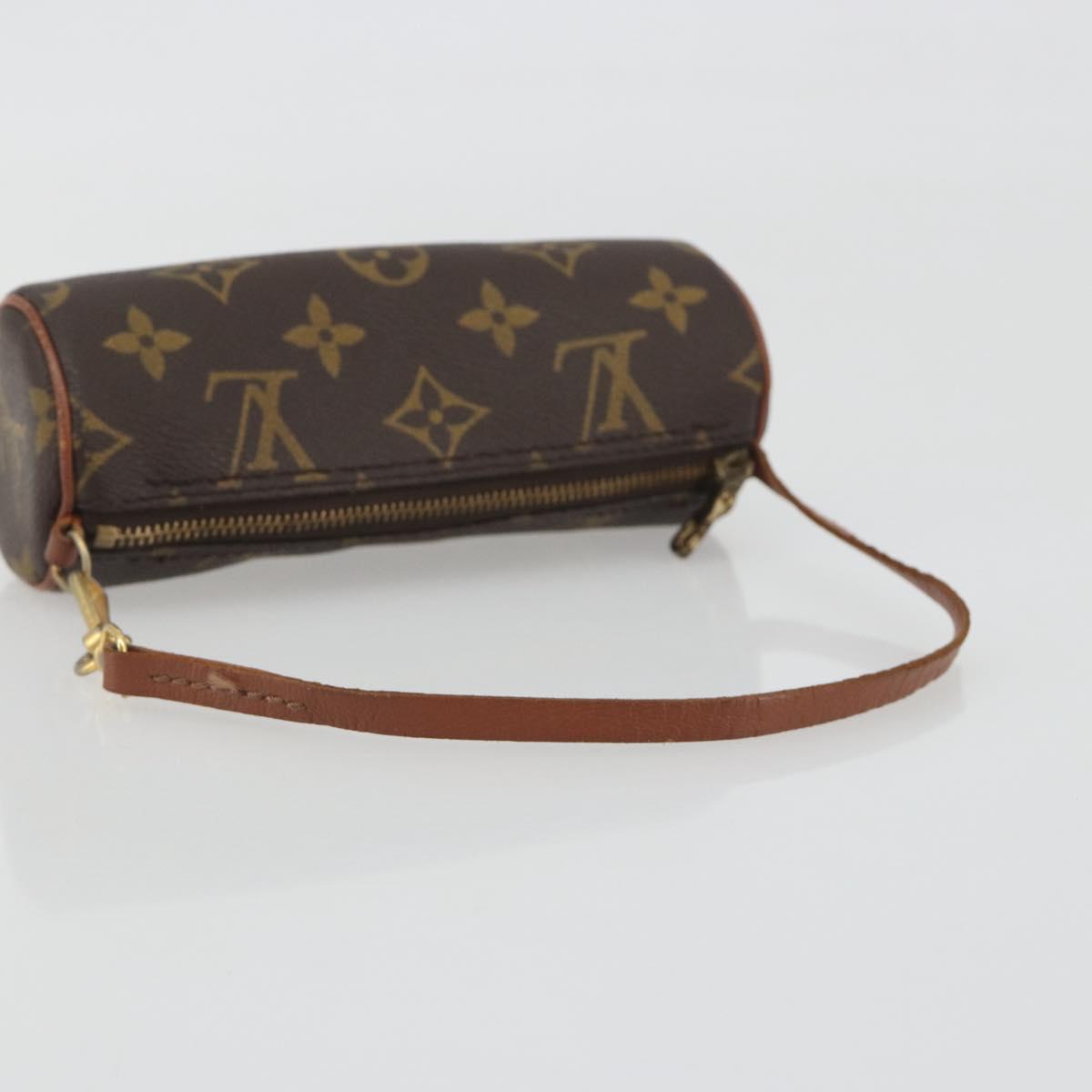 LOUIS VUITTON Monogram Papillon Pouch LV Auth BA14554