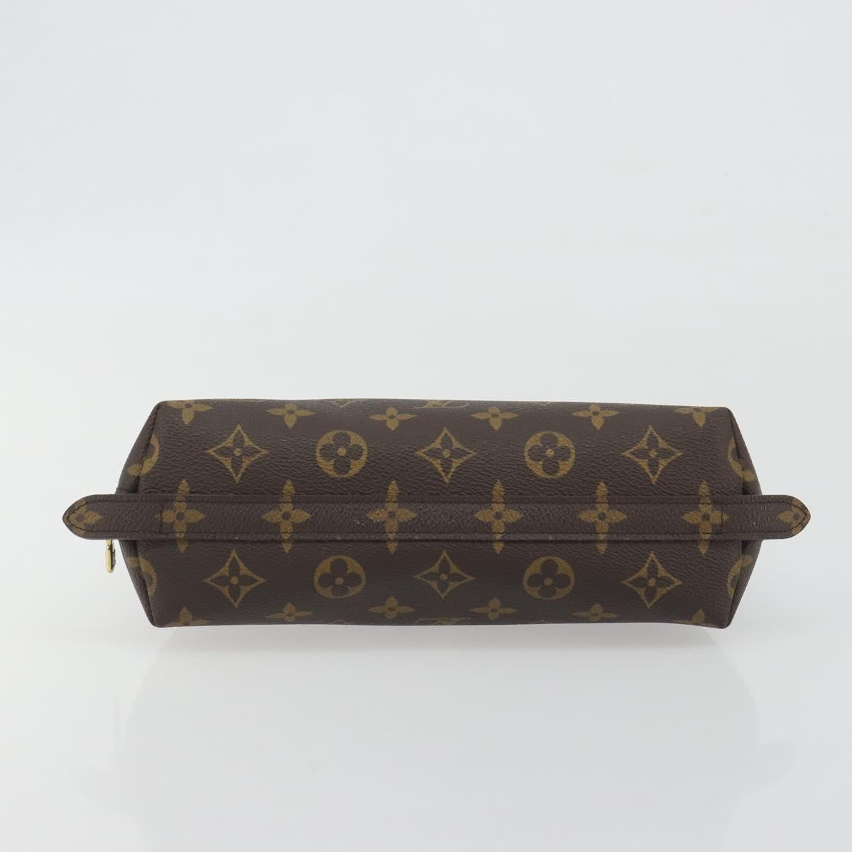 LOUIS VUITTON Monogram Trousse Demi Ronde Cosmetic Pouch M47520 LV Auth BA14555