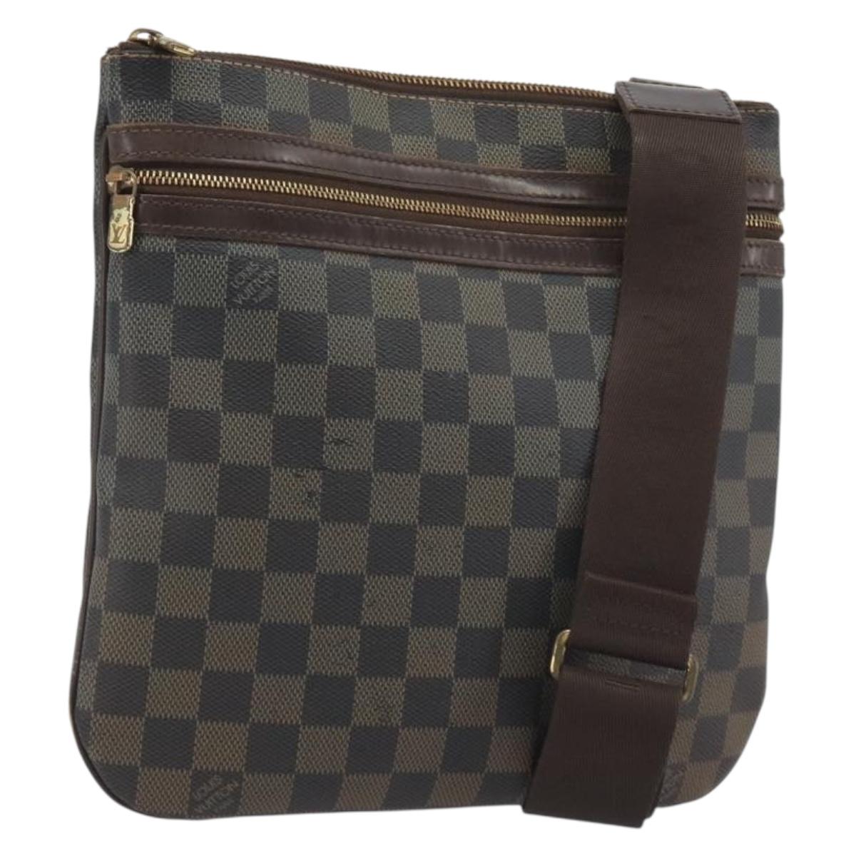 LOUIS VUITTON Damier Ebene Pochette Bosphore Shoulder Bag N51111 LV Auth BA14559